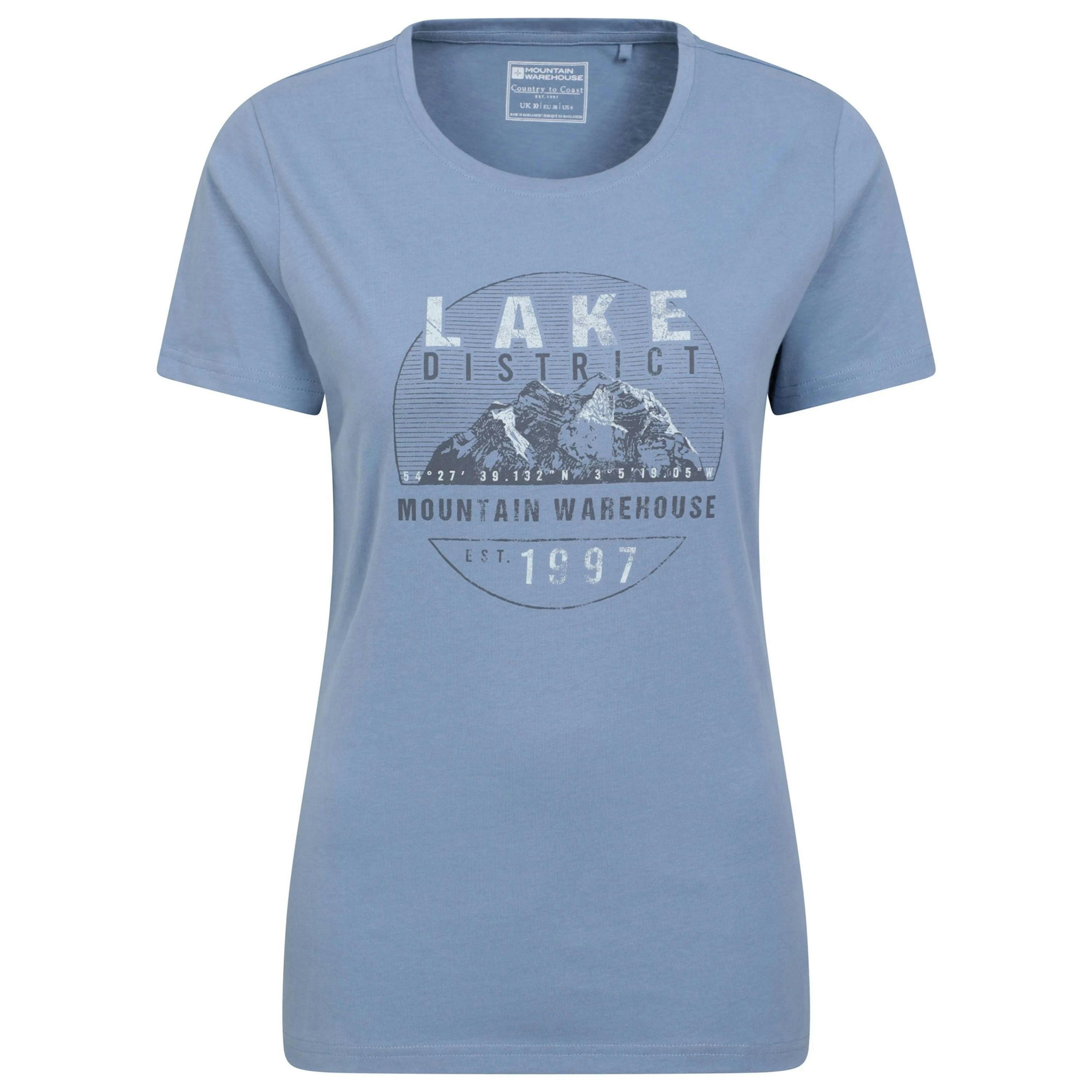 Mountain Warehouse Womens/Ladies Lake District Printed T-Shirt , view 1 of 3