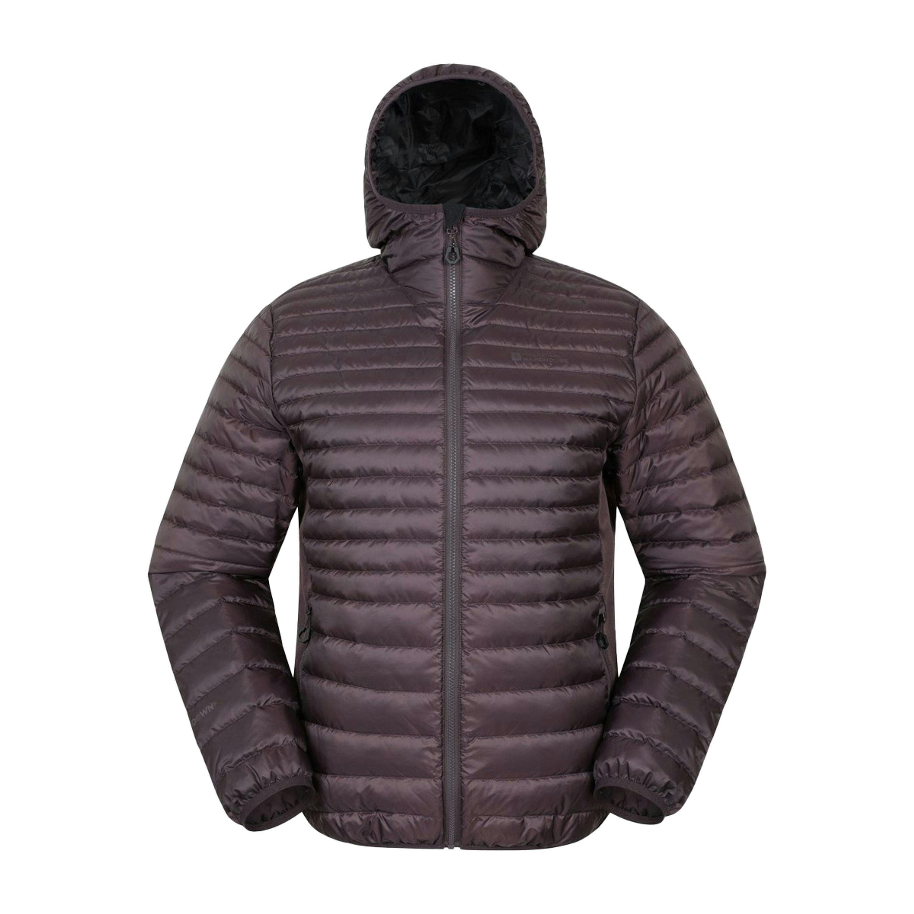 Mountain Warehouse Mens Hybrid Extreme Featherweight Down Filled Hooded Jacket , view 1 of 6