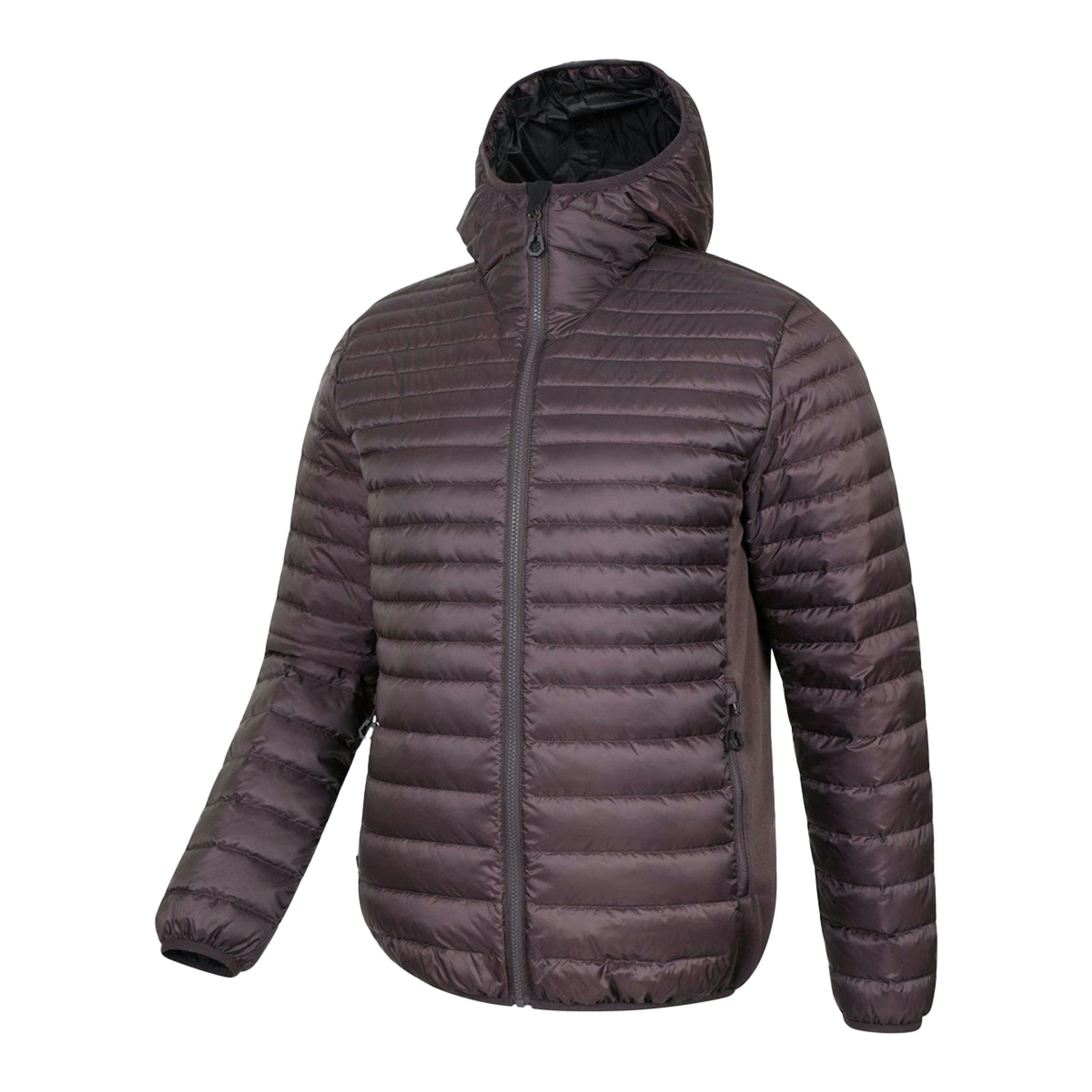 Mountain Warehouse Mens Hybrid Extreme Featherweight Down Filled Hooded Jacket , view 3 of 6