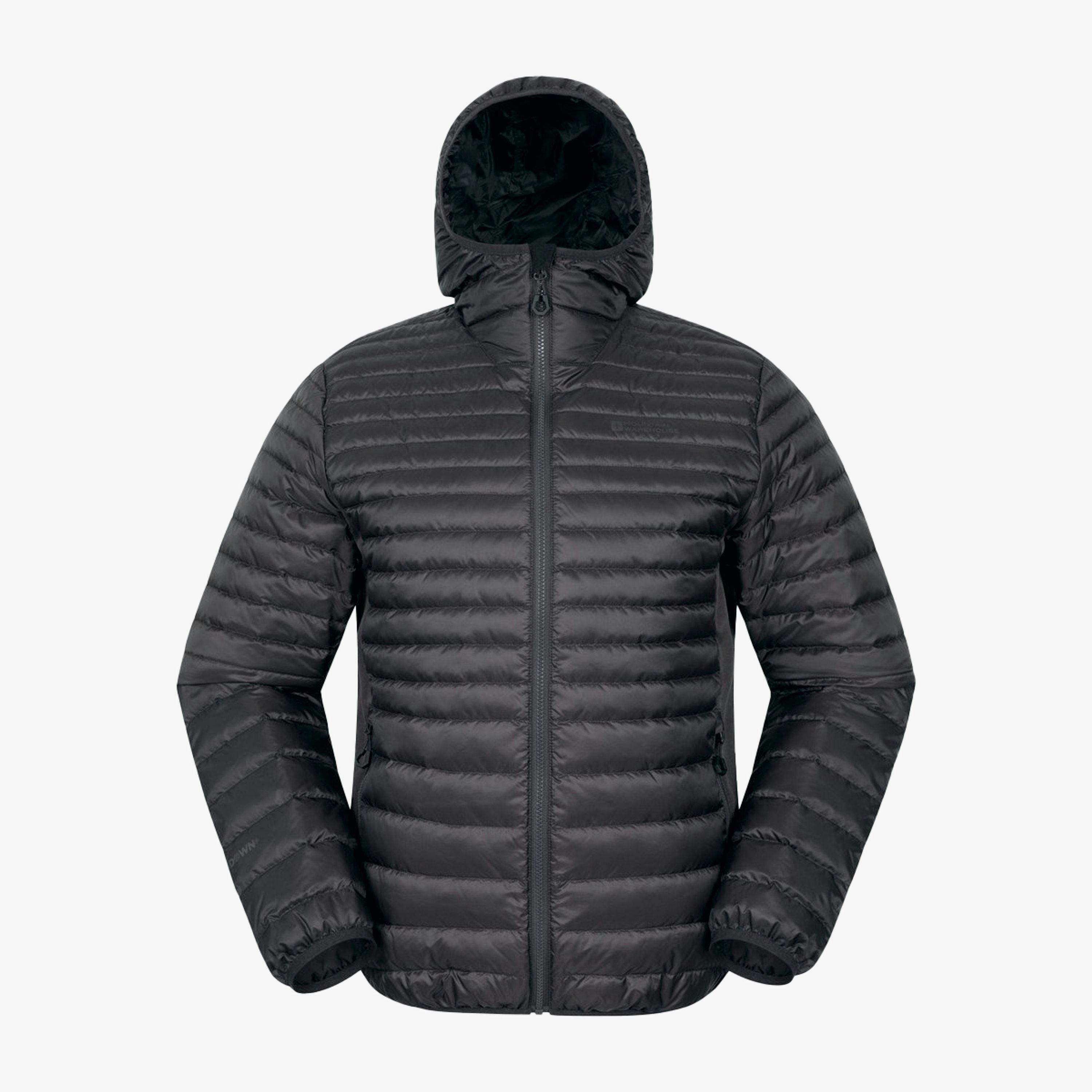 Mountain Warehouse Mens Hybrid Extreme Featherweight Down Filled Hooded Jacket , view 1 of 6