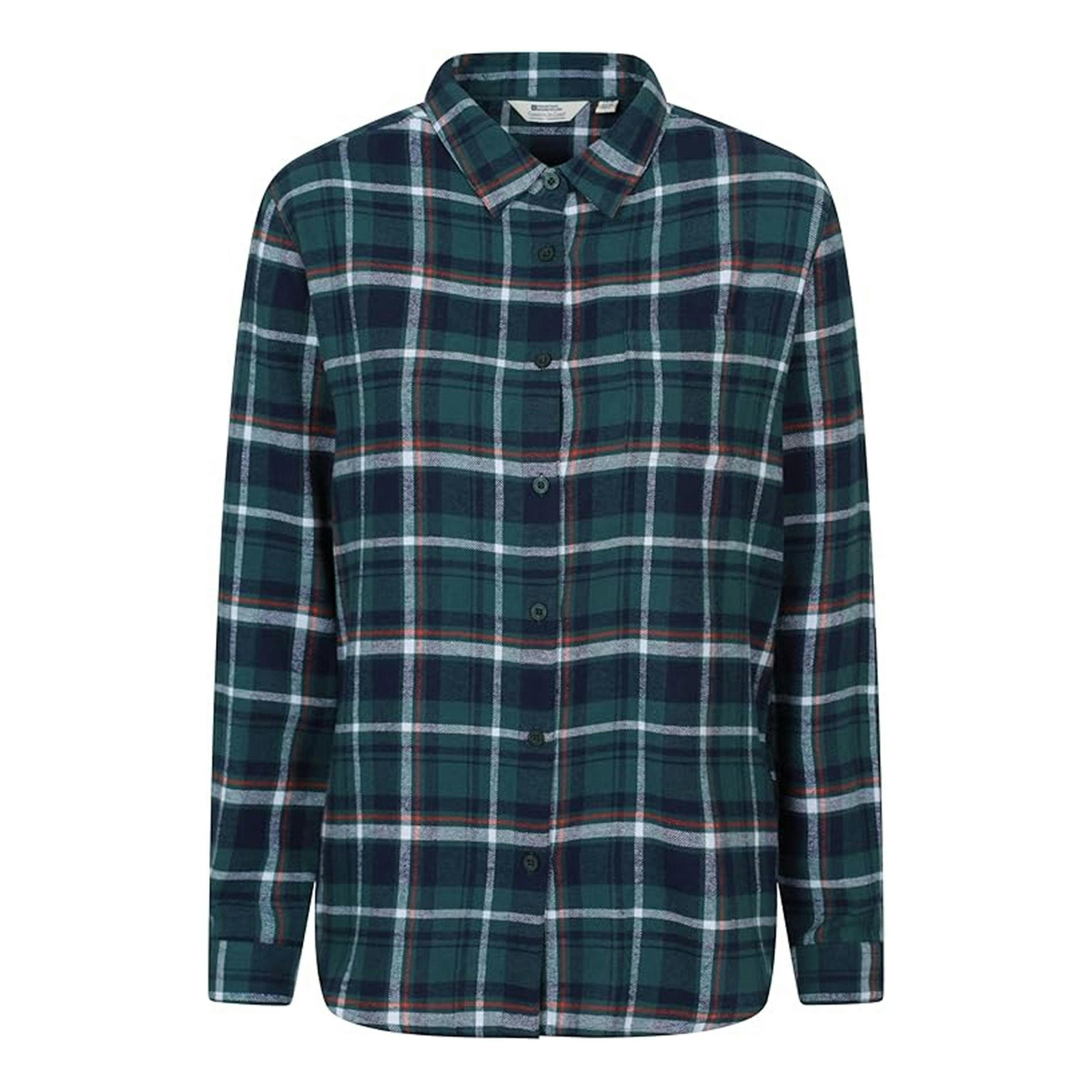 Mountain Warehouse Womens/Ladies Balsam Brushed Flannel Longline Shirt , view 1 of 4