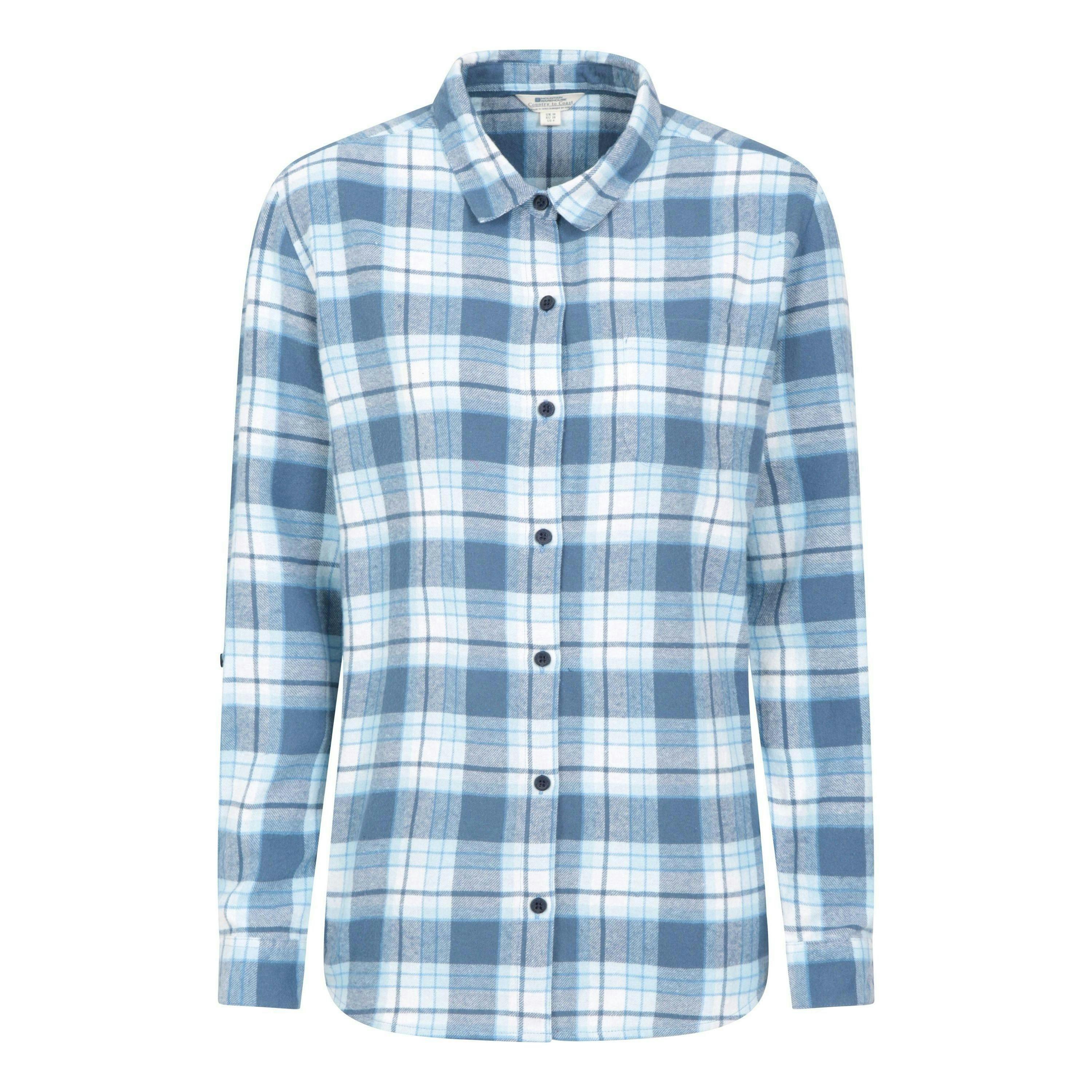 Mountain Warehouse Womens/Ladies Balsam Brushed Flannel Longline Shirt , view 1 of 4