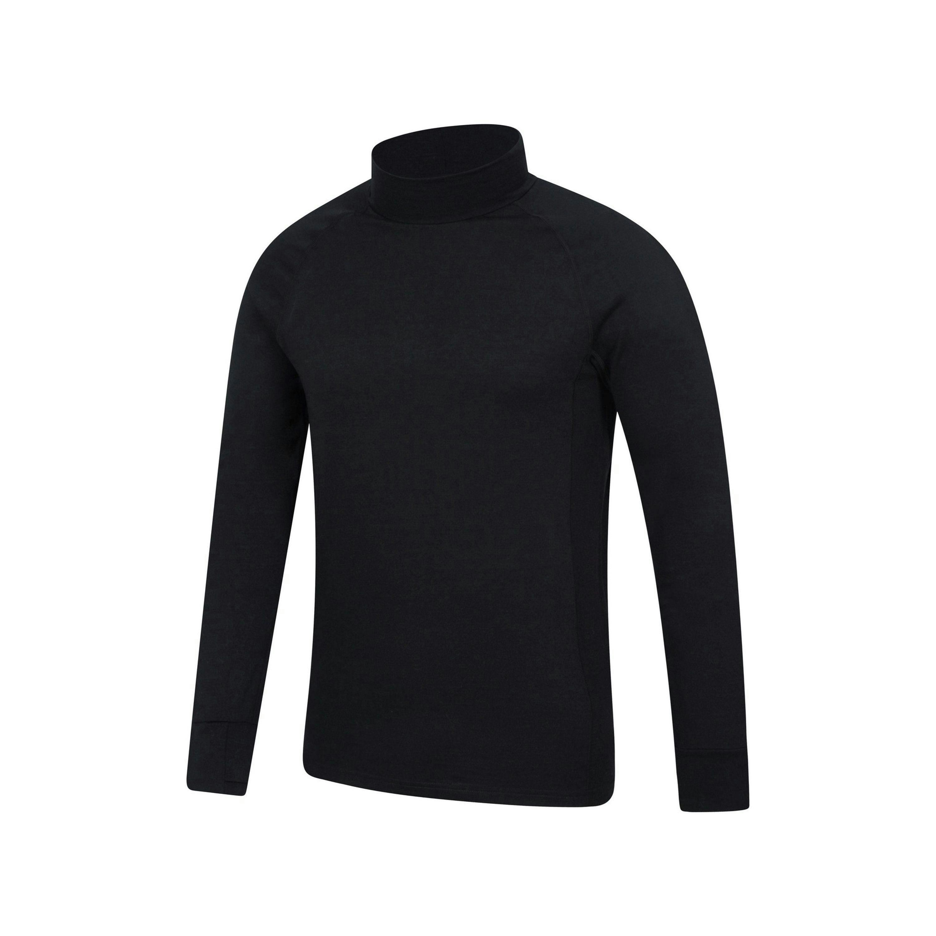Mountain Warehouse Mens Summit Merino Wool Funnel Neck Thermal Top , view 4 of 5