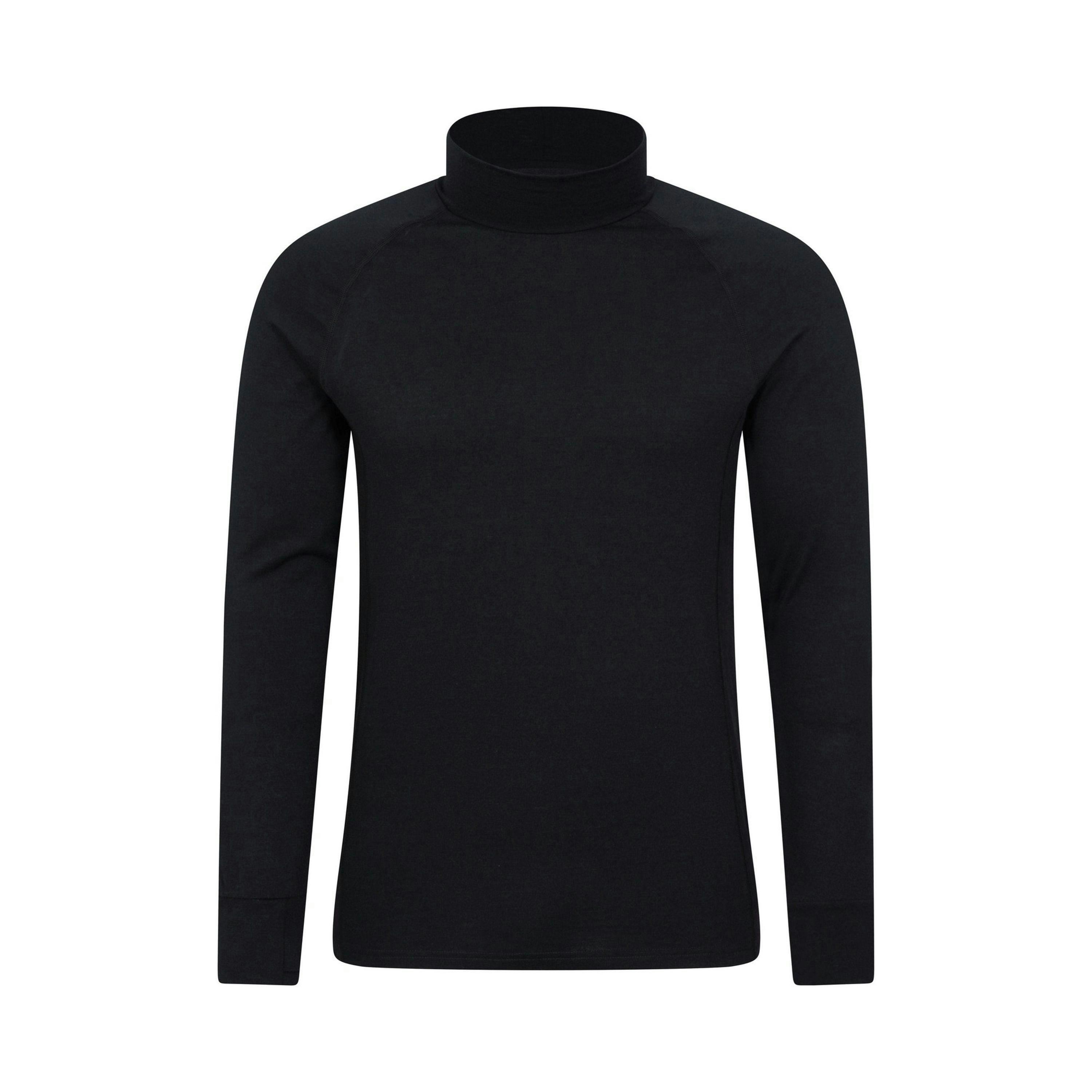 Mountain Warehouse Mens Summit Merino Wool Funnel Neck Thermal Top , view 1 of 5