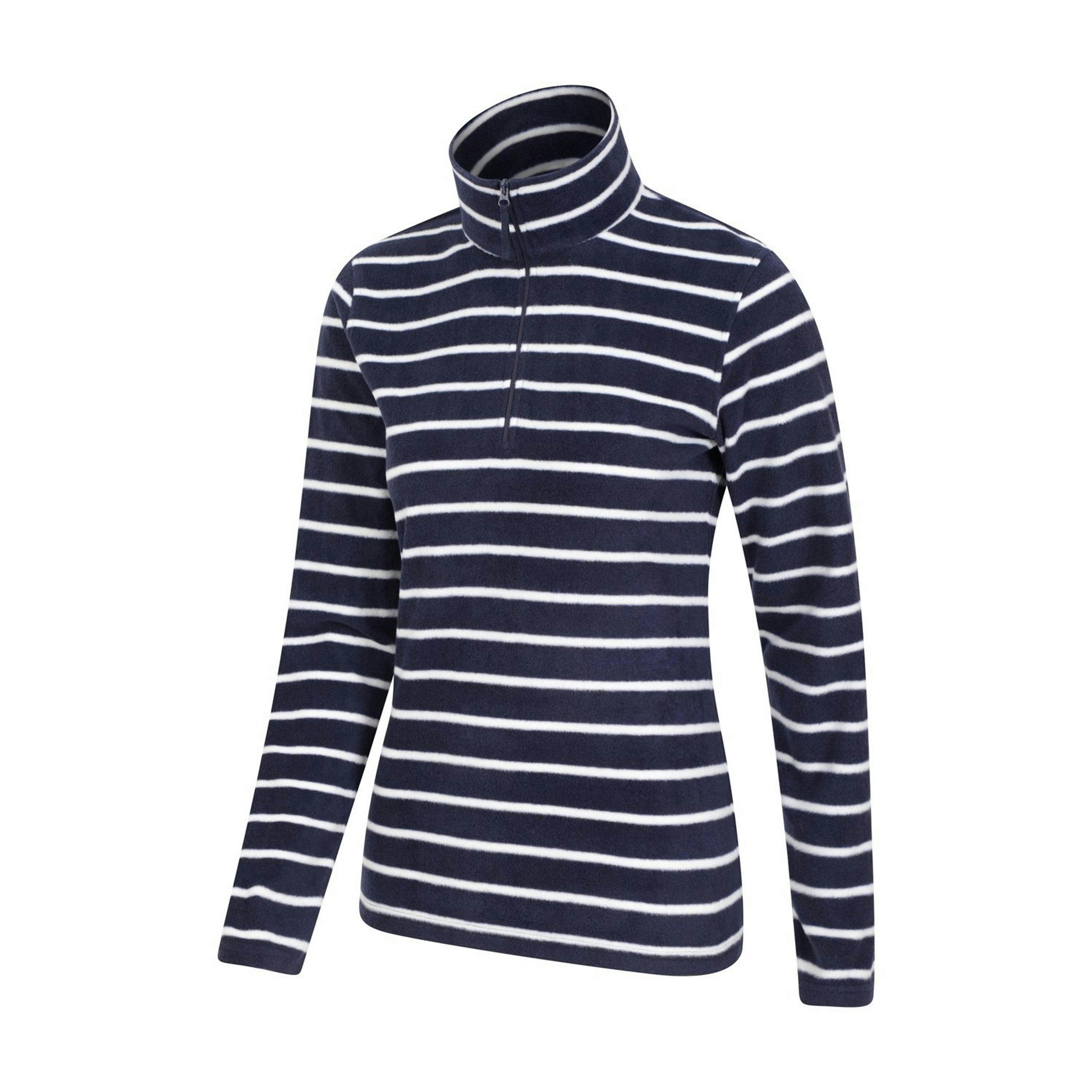 Mountain Warehouse Womens/Ladies Camber Striped Half Zip Fleece Top , view 2 of 4