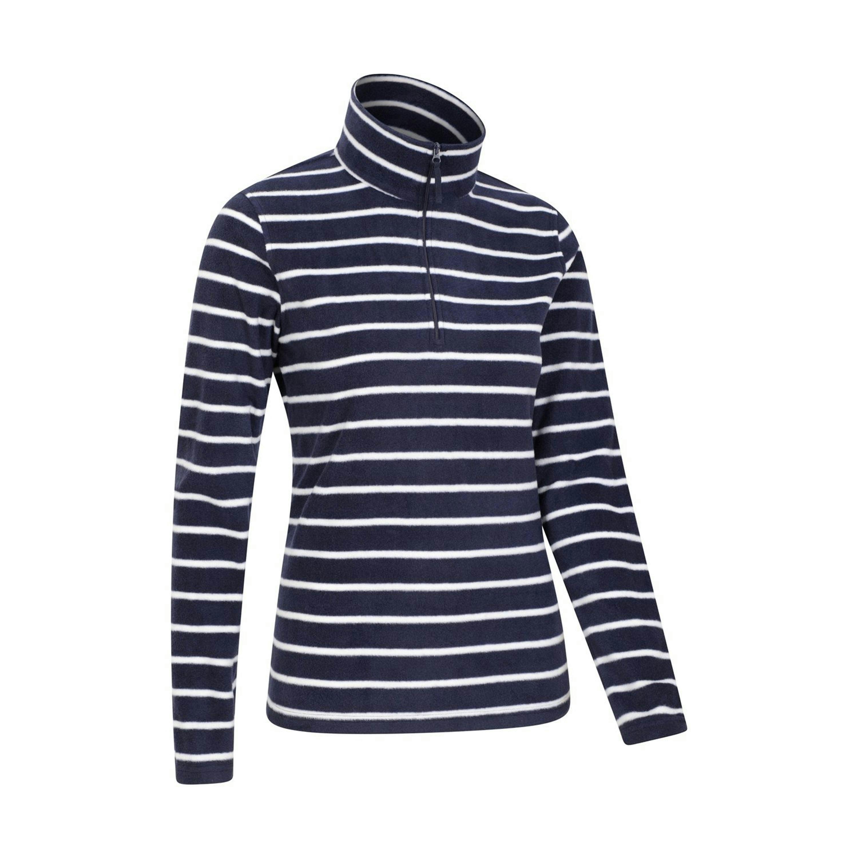 Mountain Warehouse Womens/Ladies Camber Striped Half Zip Fleece Top , view 3 of 4