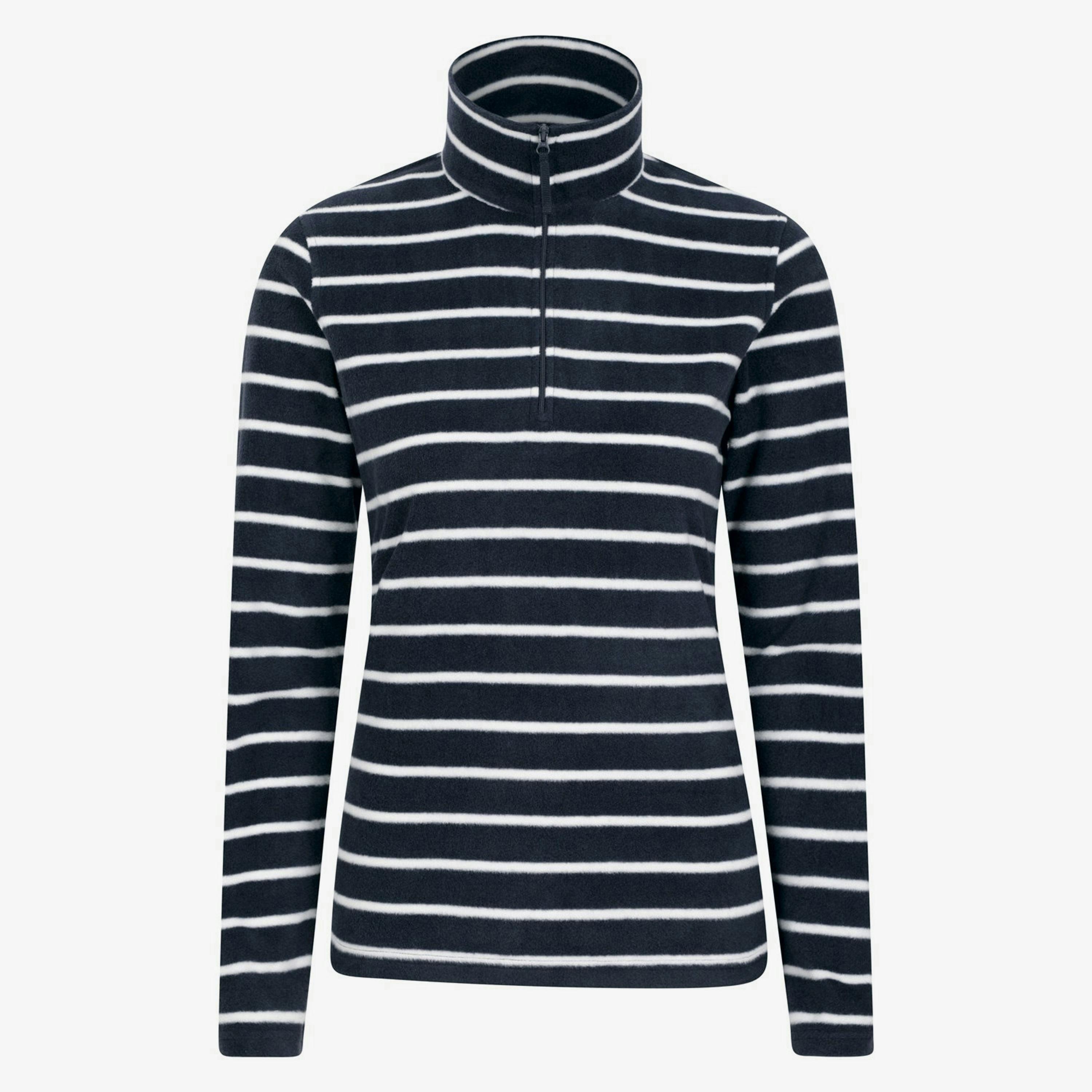 Mountain Warehouse Womens/Ladies Camber Striped Half Zip Fleece Top , view 1 of 3