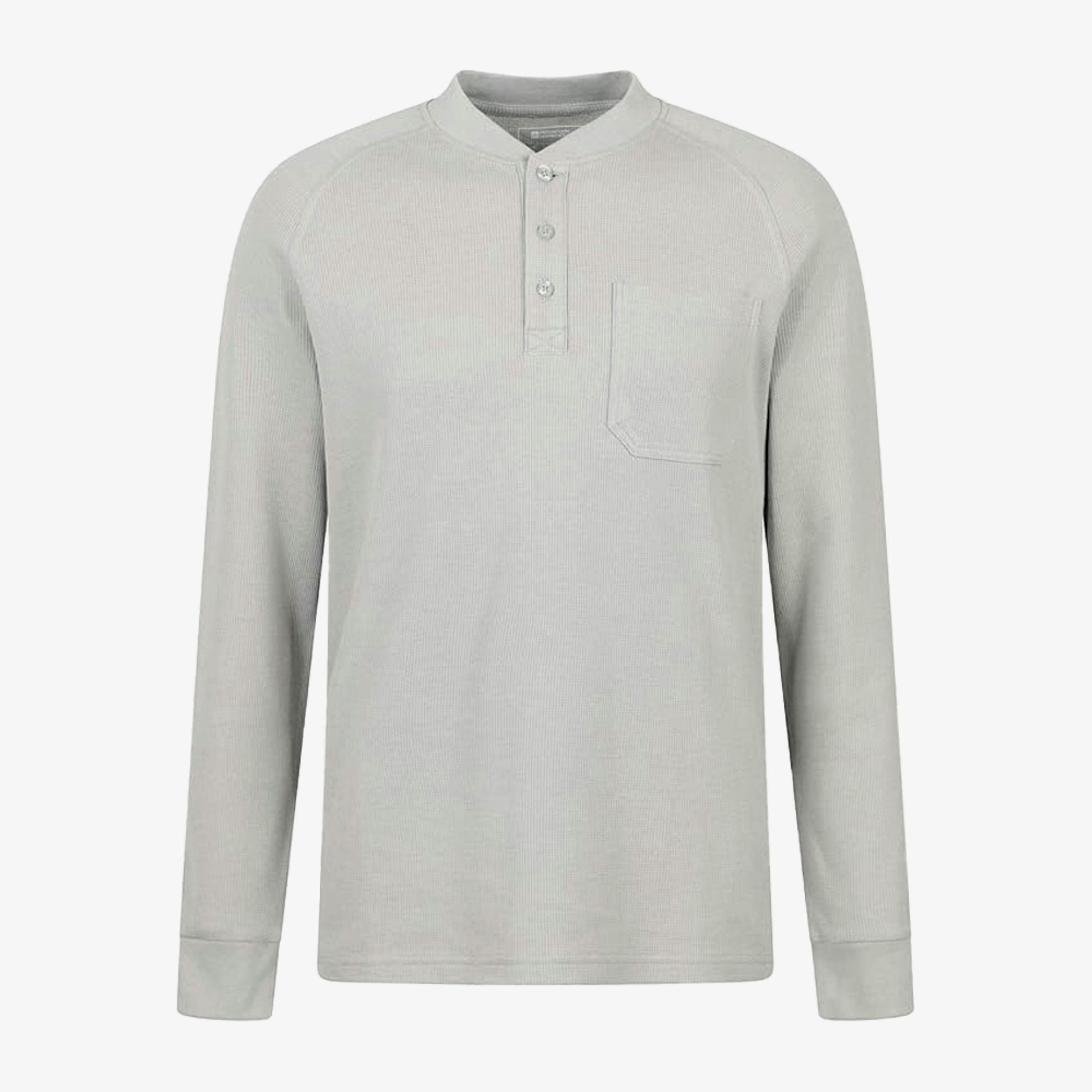 Mountain Warehouse Mens Selby Waffle Henley Long-Sleeved T-Shirt , view 1 of 1