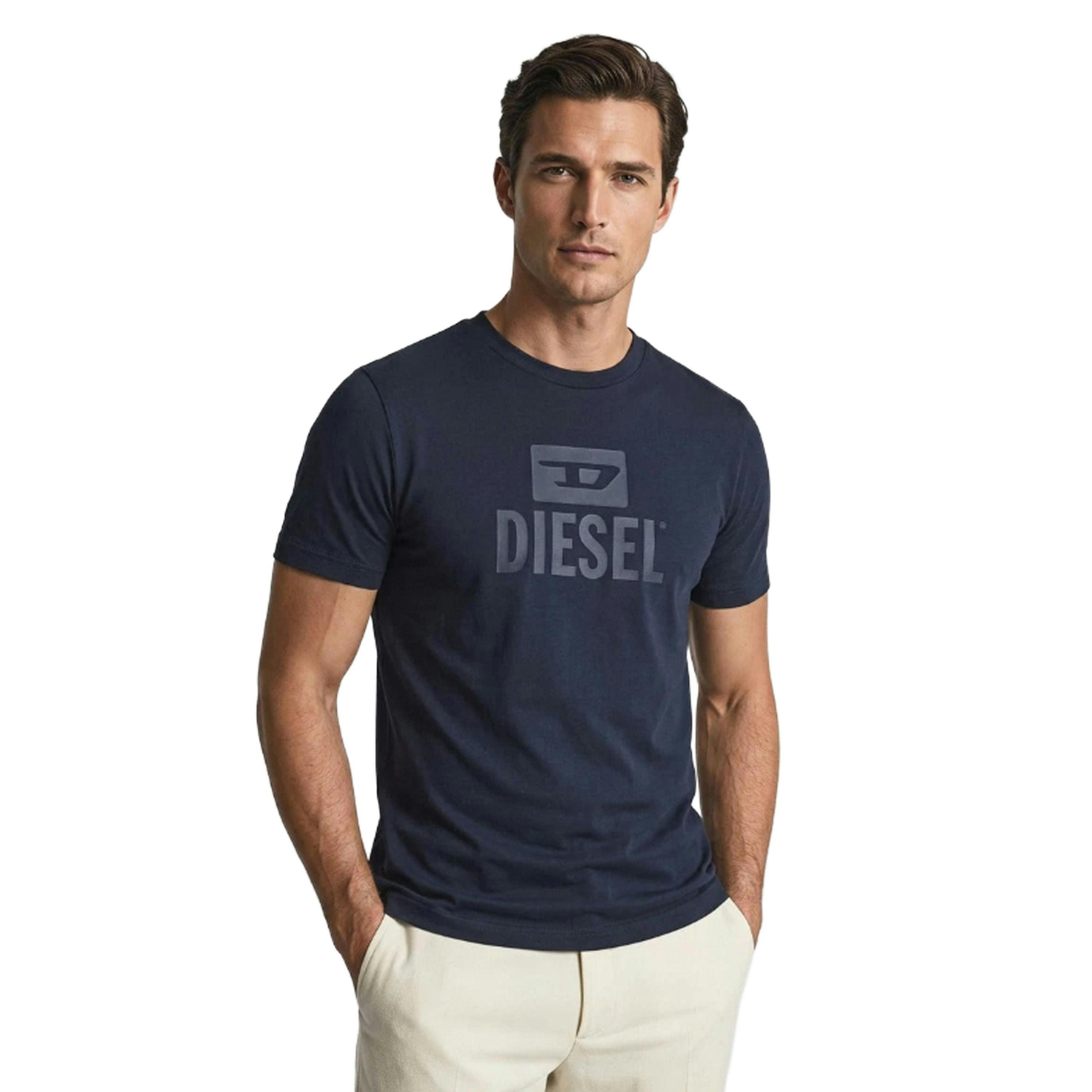 Diesel Mens Monotone Logo T-Shirt , view 4 of 4