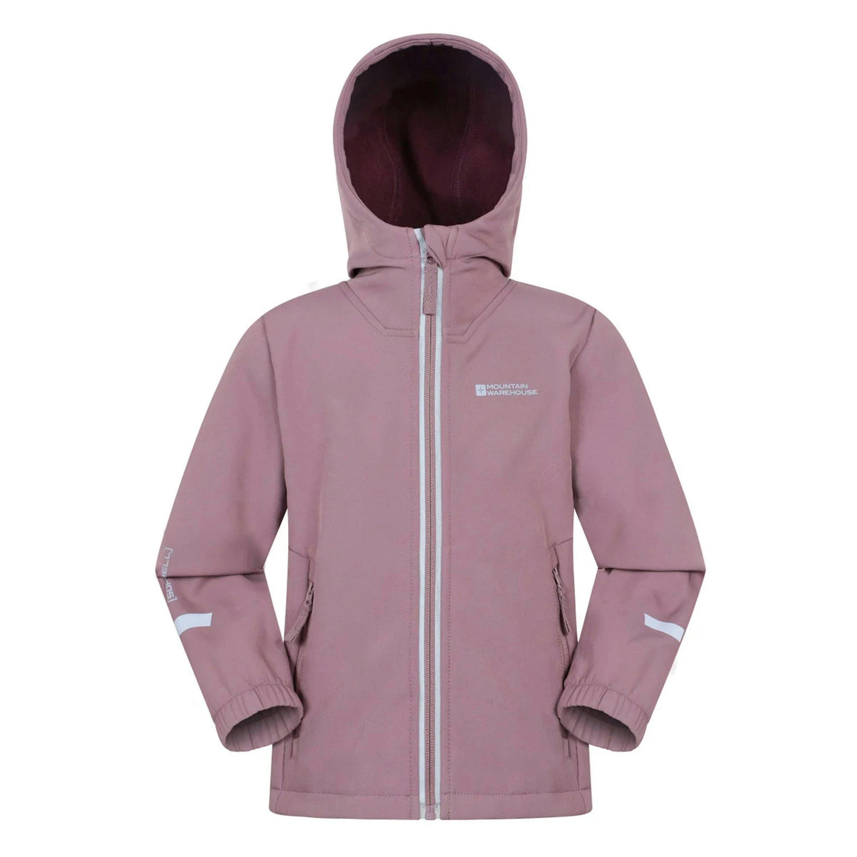 Mountain Warehouse Childrens/Kids Huxley Reflective Soft Shell Jacket , view 1 of 4