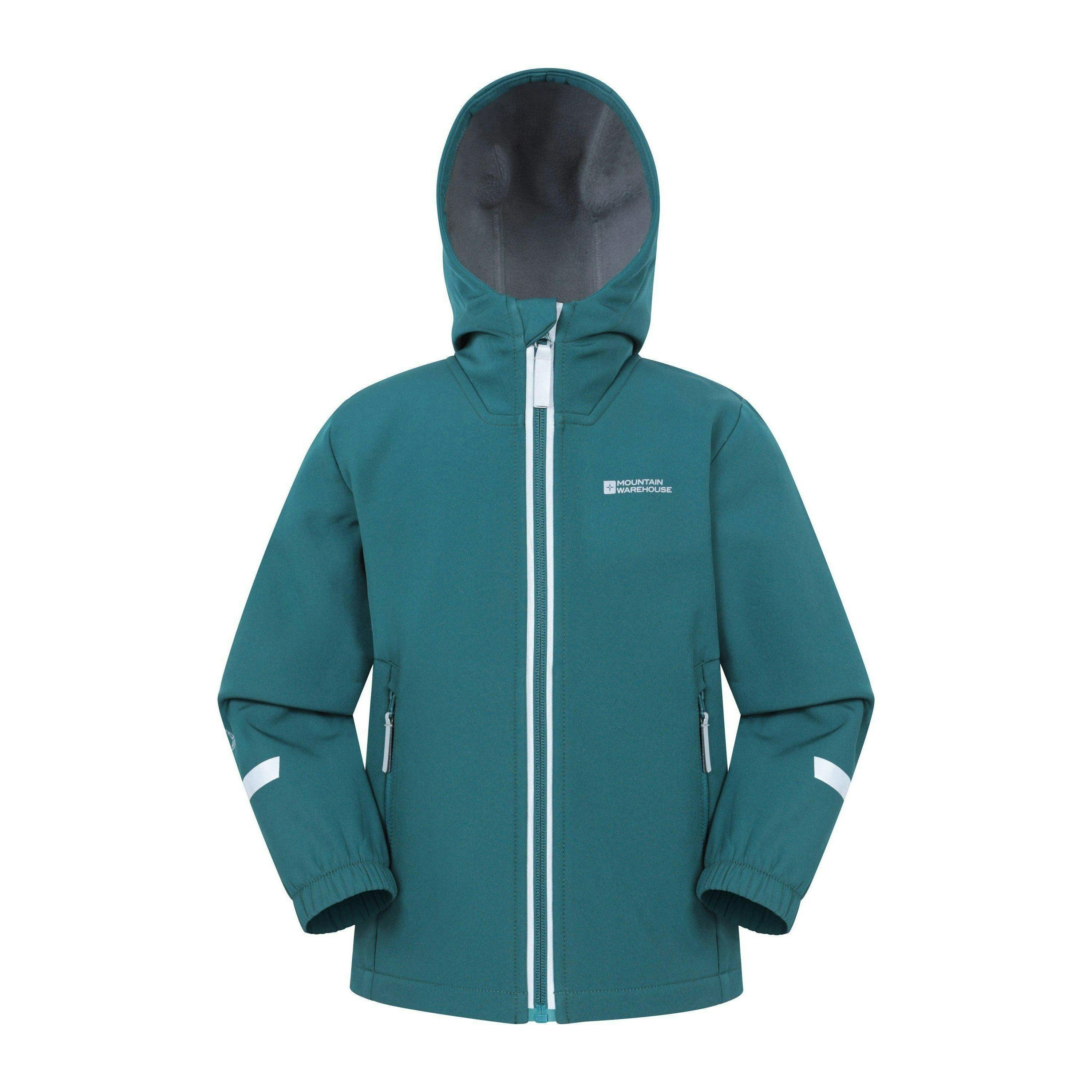 Mountain Warehouse Childrens/Kids Huxley Reflective Soft Shell Jacket , view 1 of 1