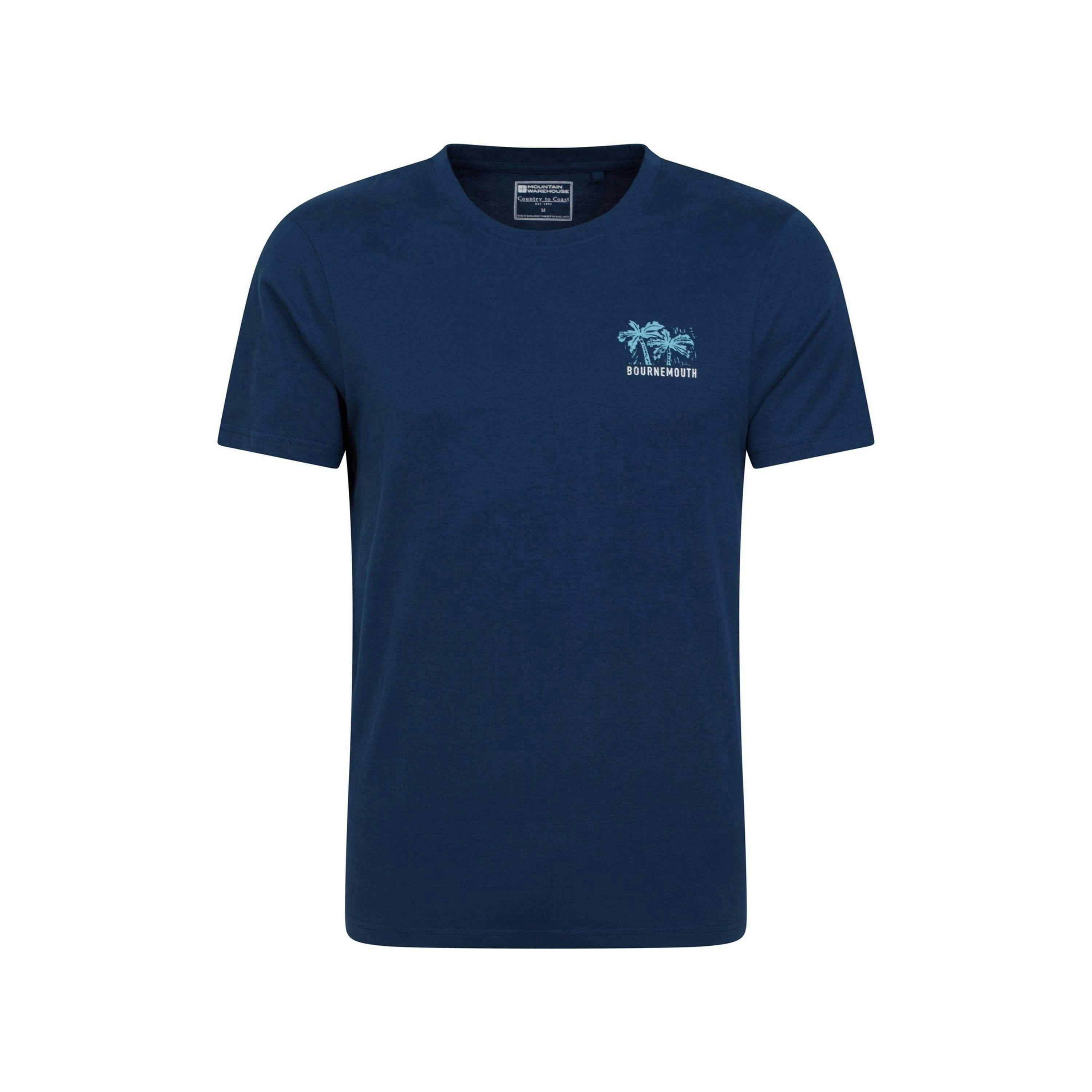 Mountain Warehouse Mens Bournemouth Printed Organic T-Shirt , view 1 of 3
