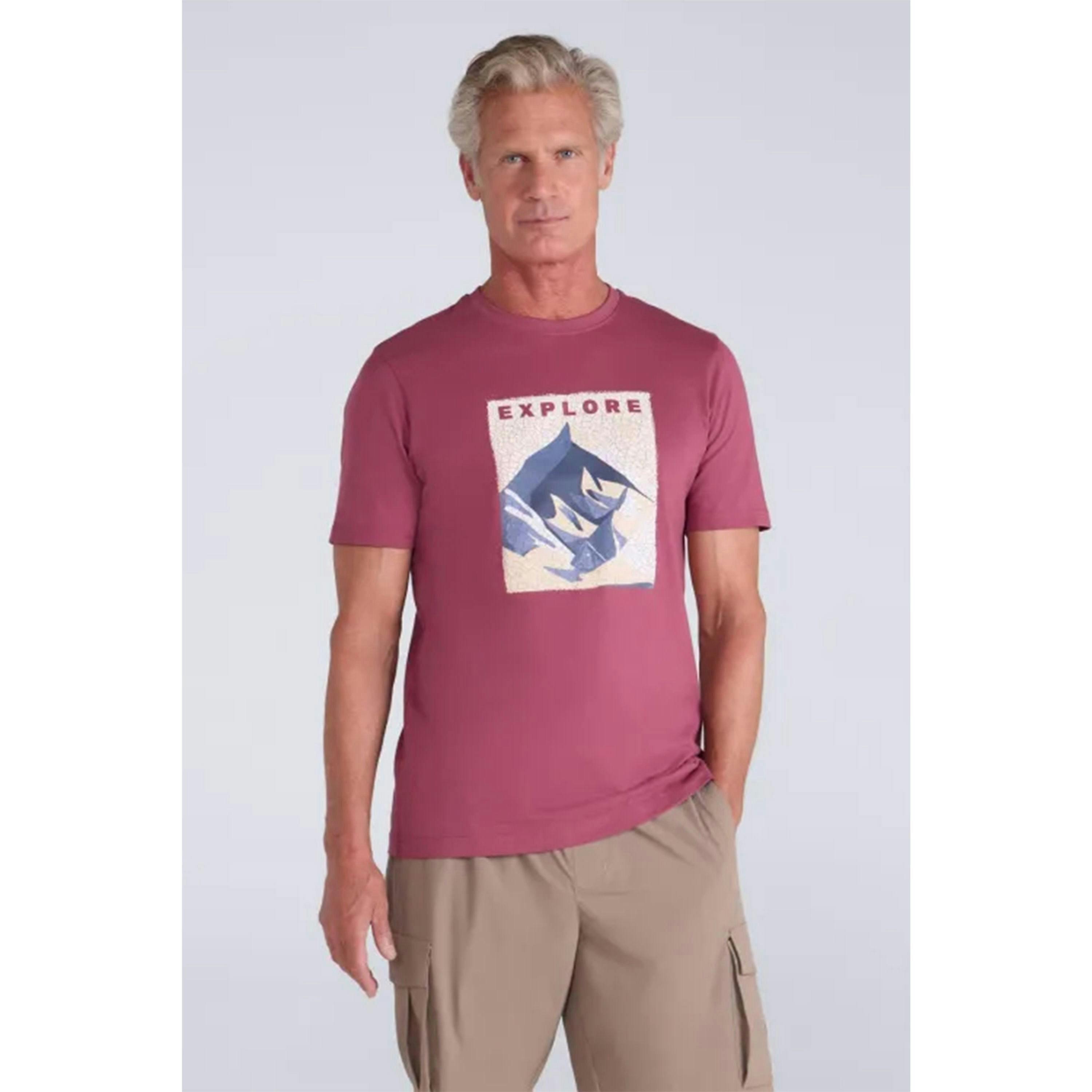 Mountain Warehouse Mens Explore Organic T-Shirt , view 6 of 6