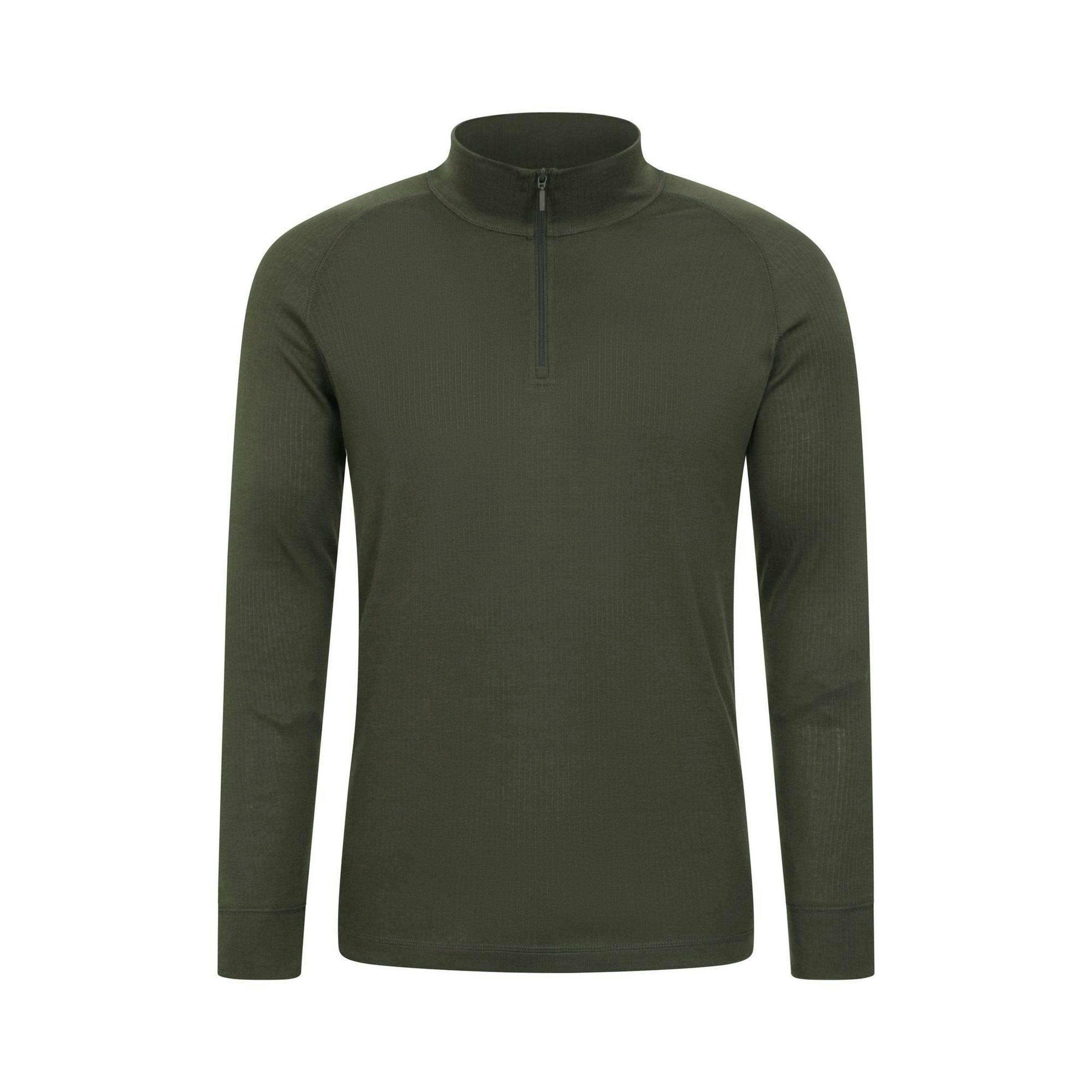 Mountain Warehouse Mens Talus Zip Neck Long-Sleeved Thermal Top , view 1 of 4