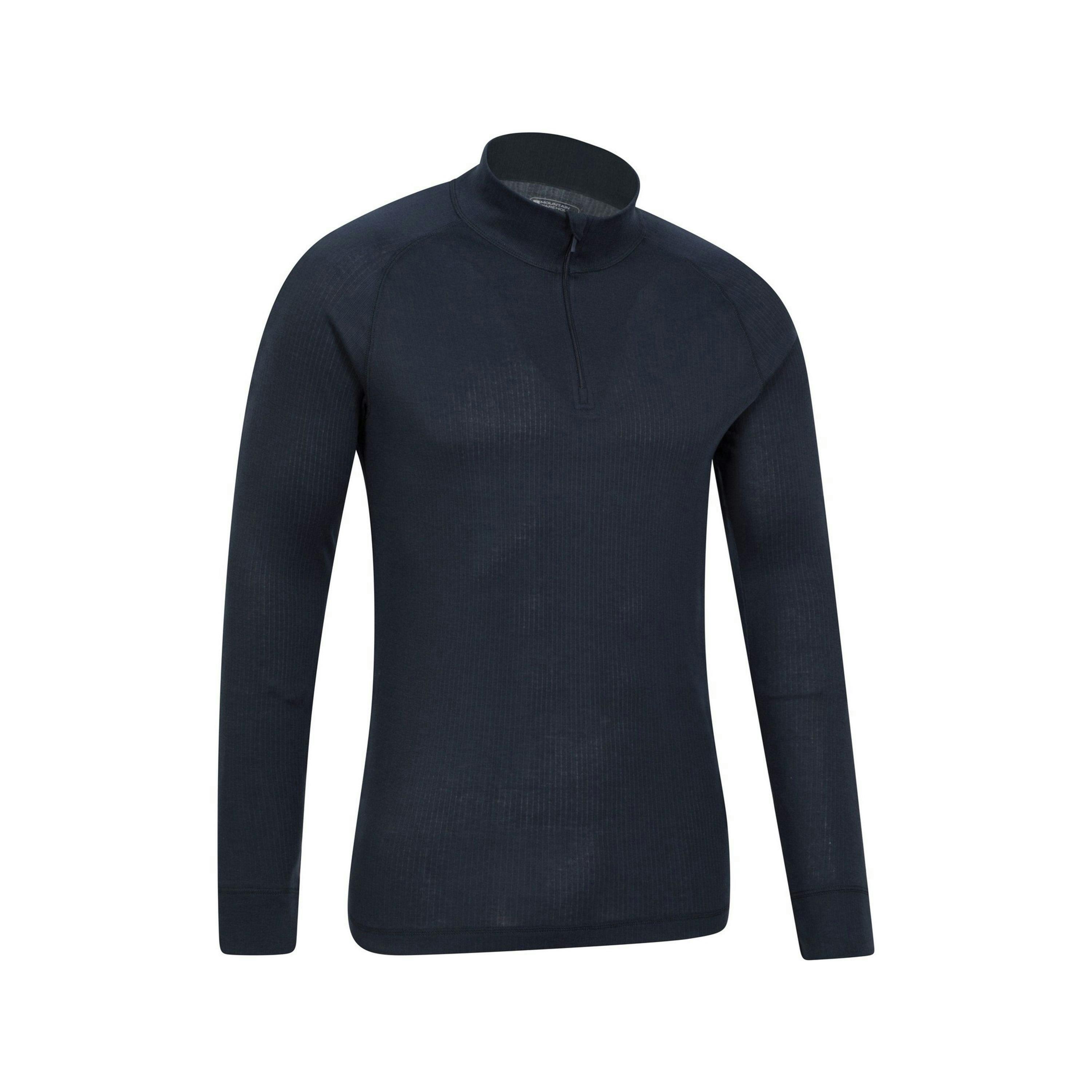 Mountain Warehouse Mens Talus Zip Neck Long-Sleeved Thermal Top , view 3 of 4