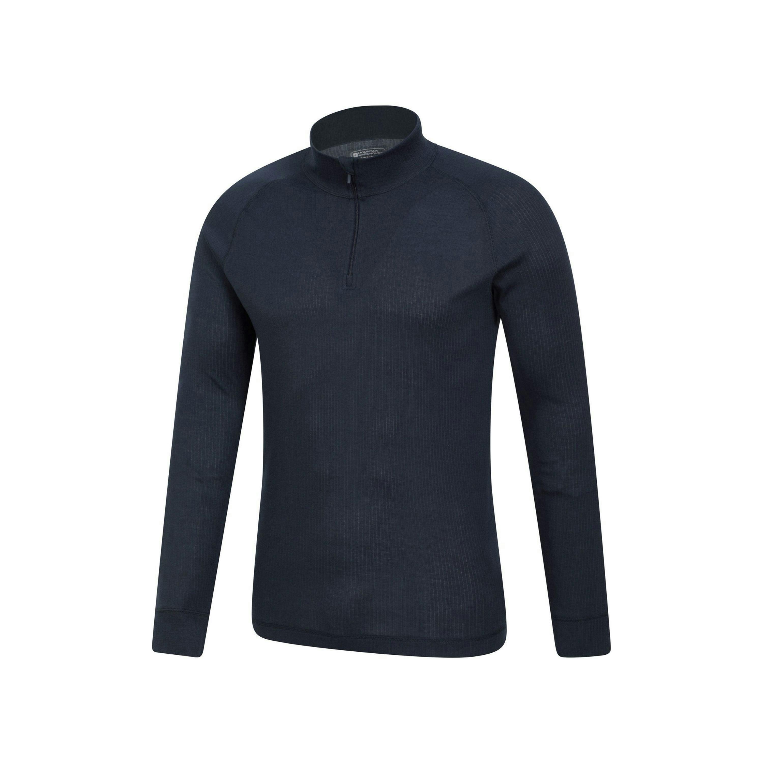 Mountain Warehouse Mens Talus Zip Neck Long-Sleeved Thermal Top , view 4 of 4