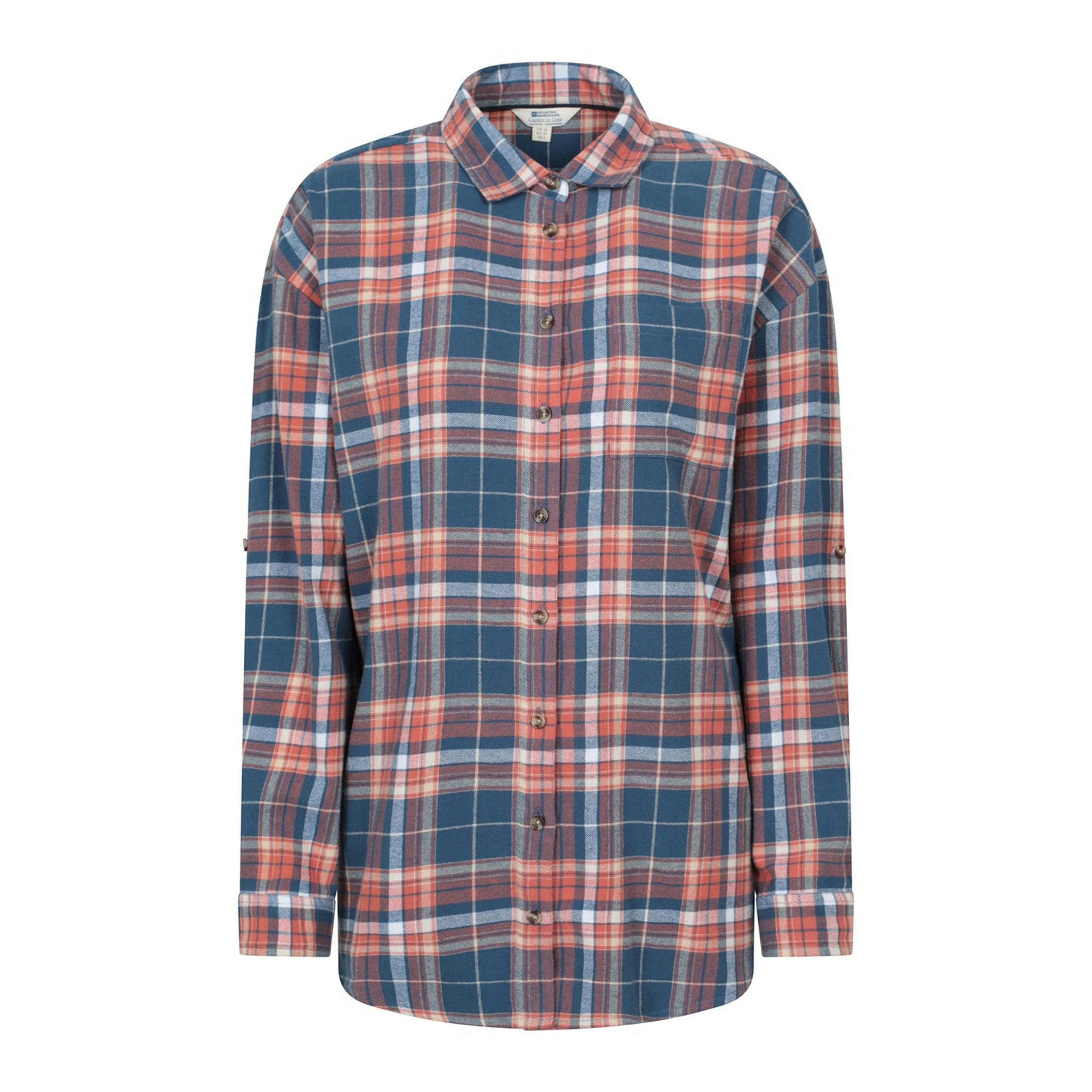 Mountain Warehouse Womens/Ladies Elm Flannel Relaxed Fit Long-Sleeved Shirt , view 1 of 4