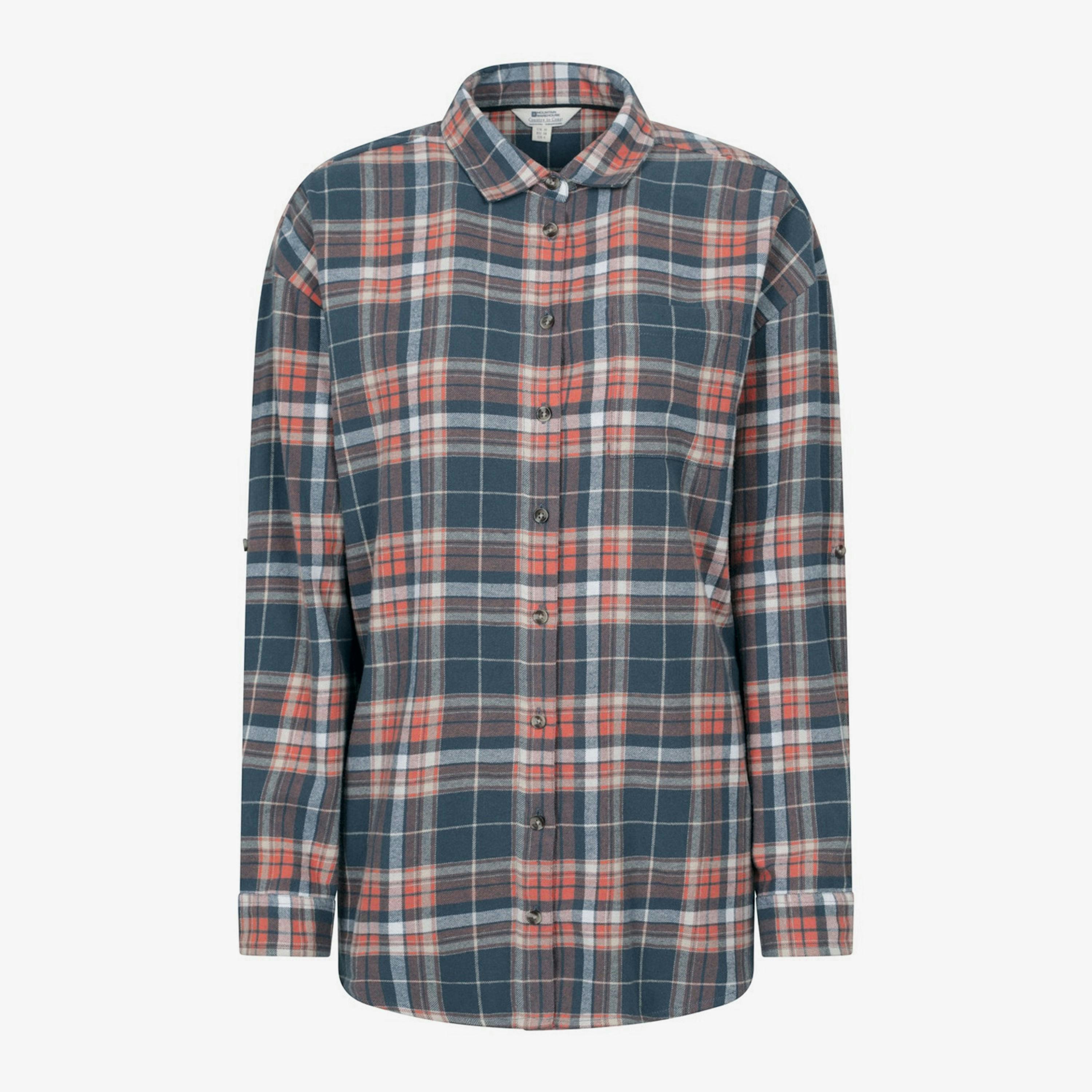 Mountain Warehouse Womens/Ladies Elm Flannel Relaxed Fit Long-Sleeved Shirt , view 1 of 4