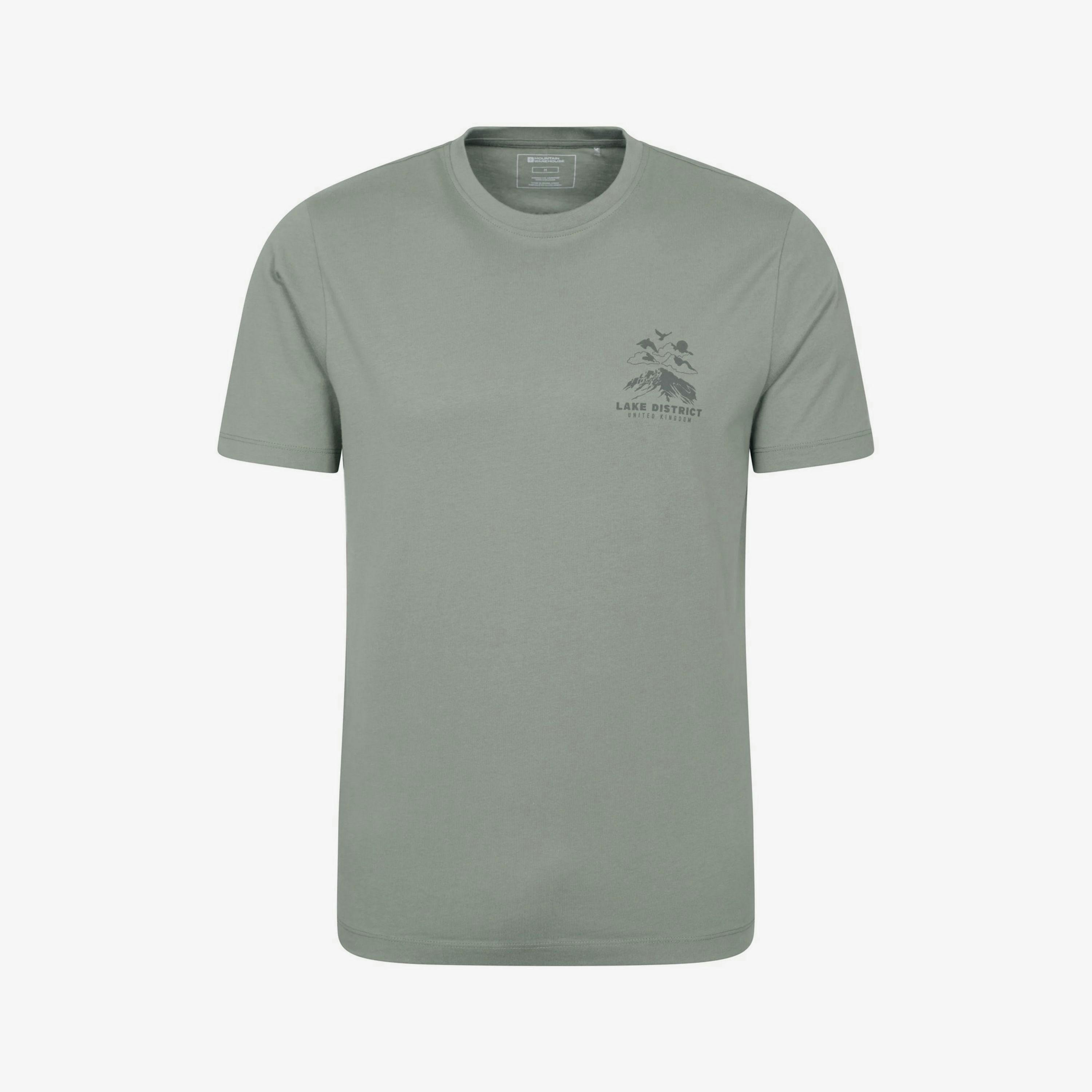 Mountain Warehouse Mens Lake District Back Print Short-Sleeved T-Shirt , view 1 of 4