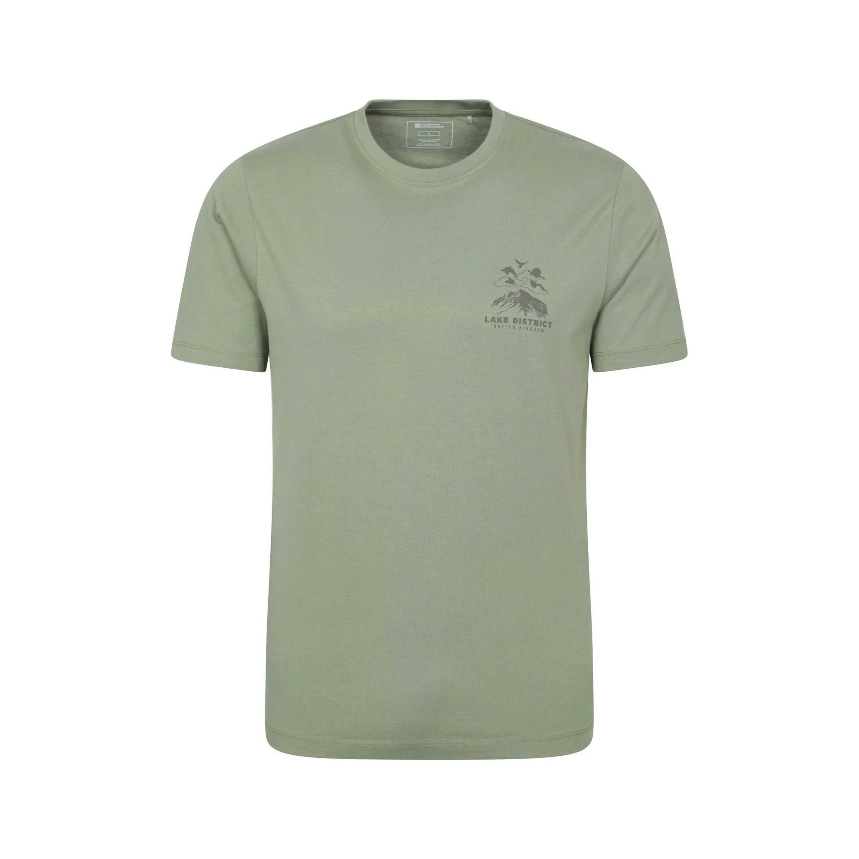 Mountain Warehouse Mens Lake District Back Print Short-Sleeved T-Shirt , view 1 of 4