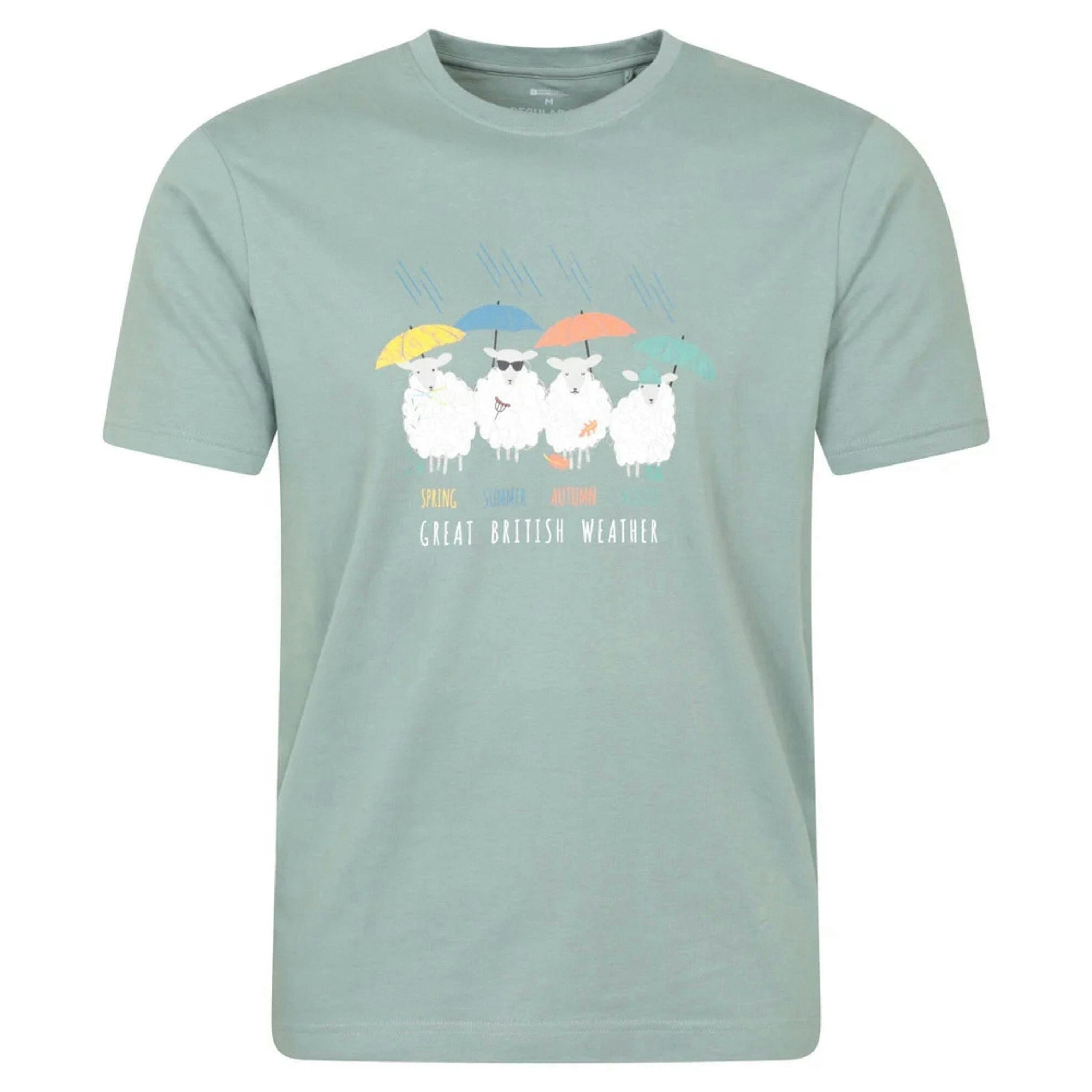 Mountain Warehouse Unisex Adult Great British Weather Graphic T-Shirt , view 1 of 3