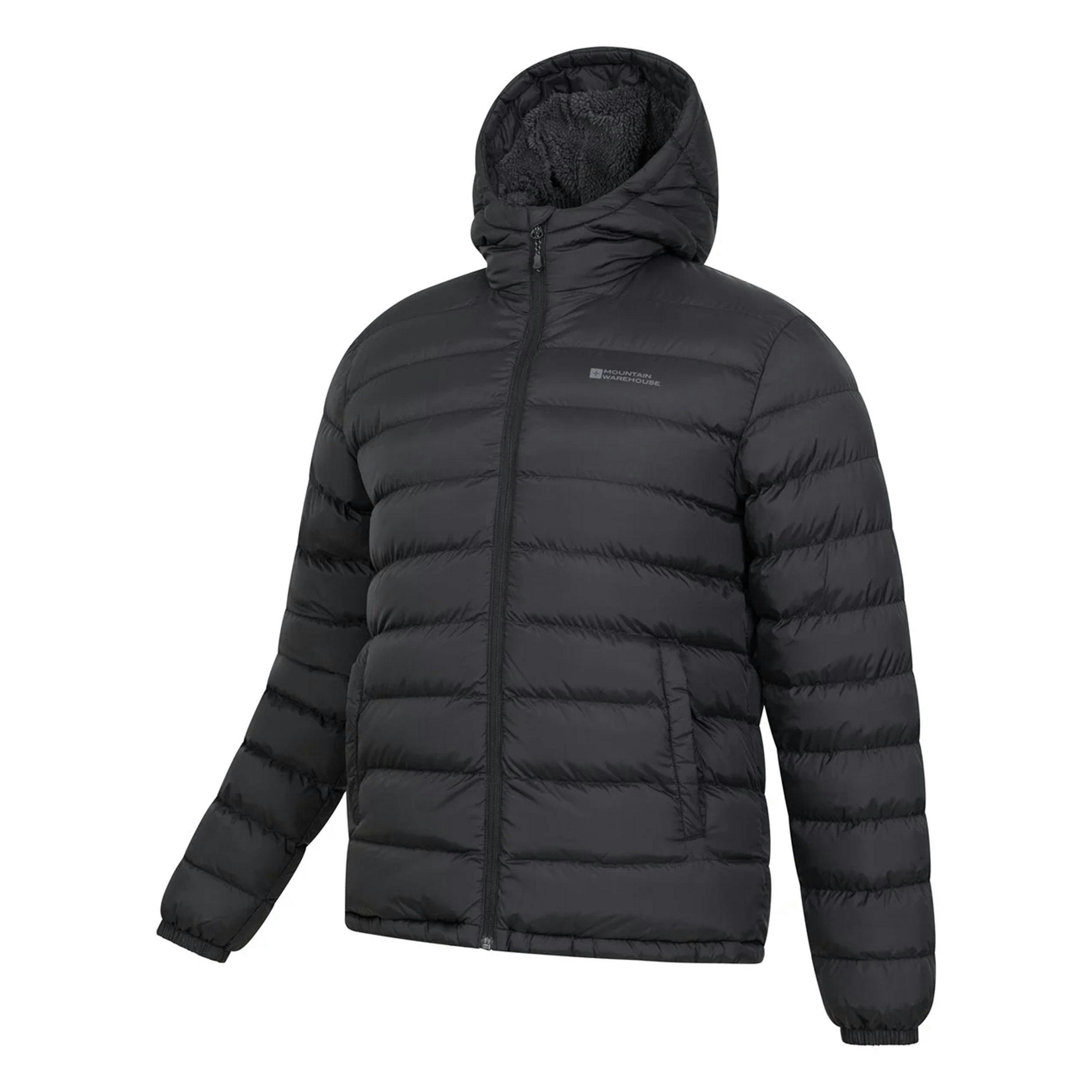 Mountain Warehouse Mens Seasons Faux Fur Lined Padded Jacket , view 3 of 4