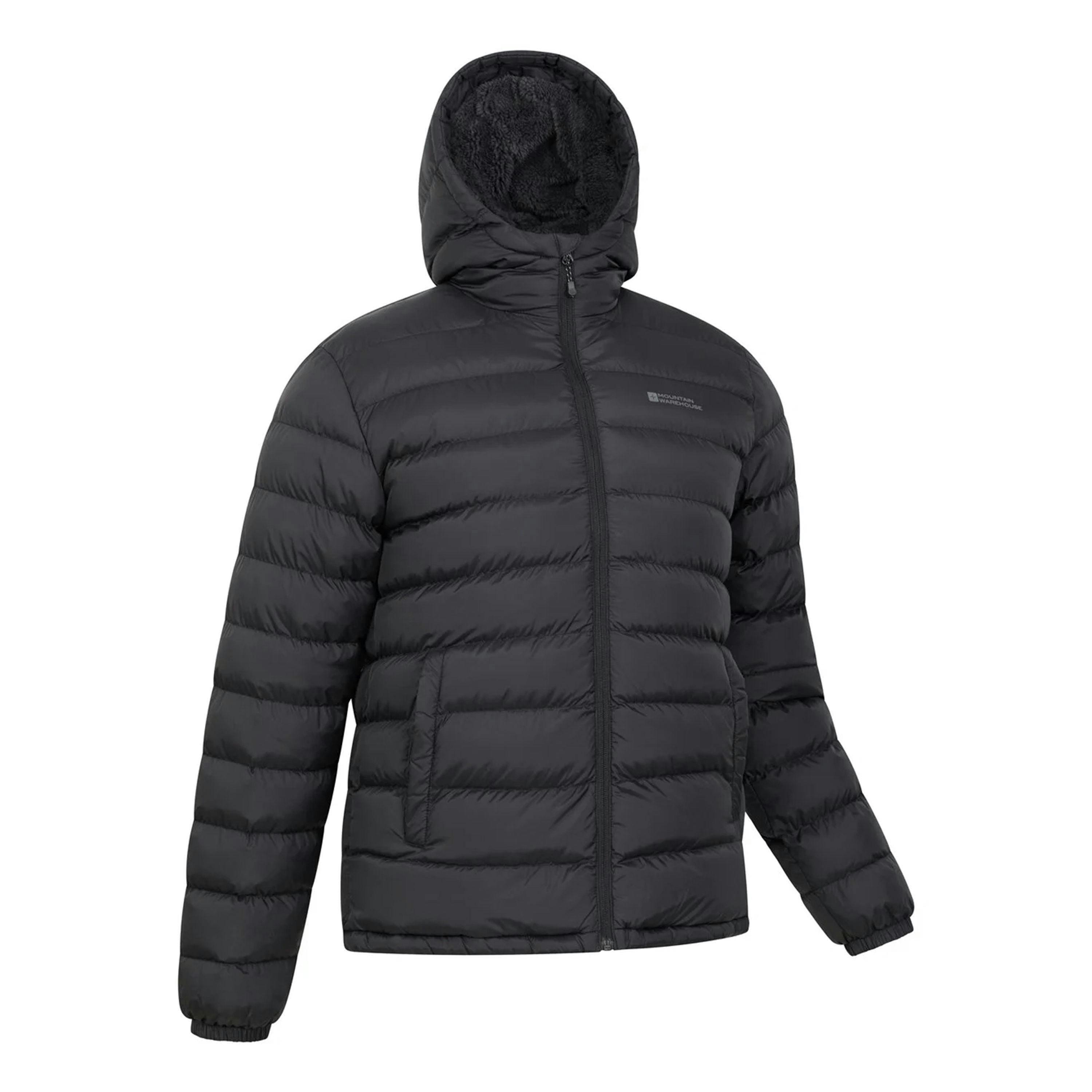 Mountain Warehouse Mens Seasons Faux Fur Lined Padded Jacket , view 4 of 4