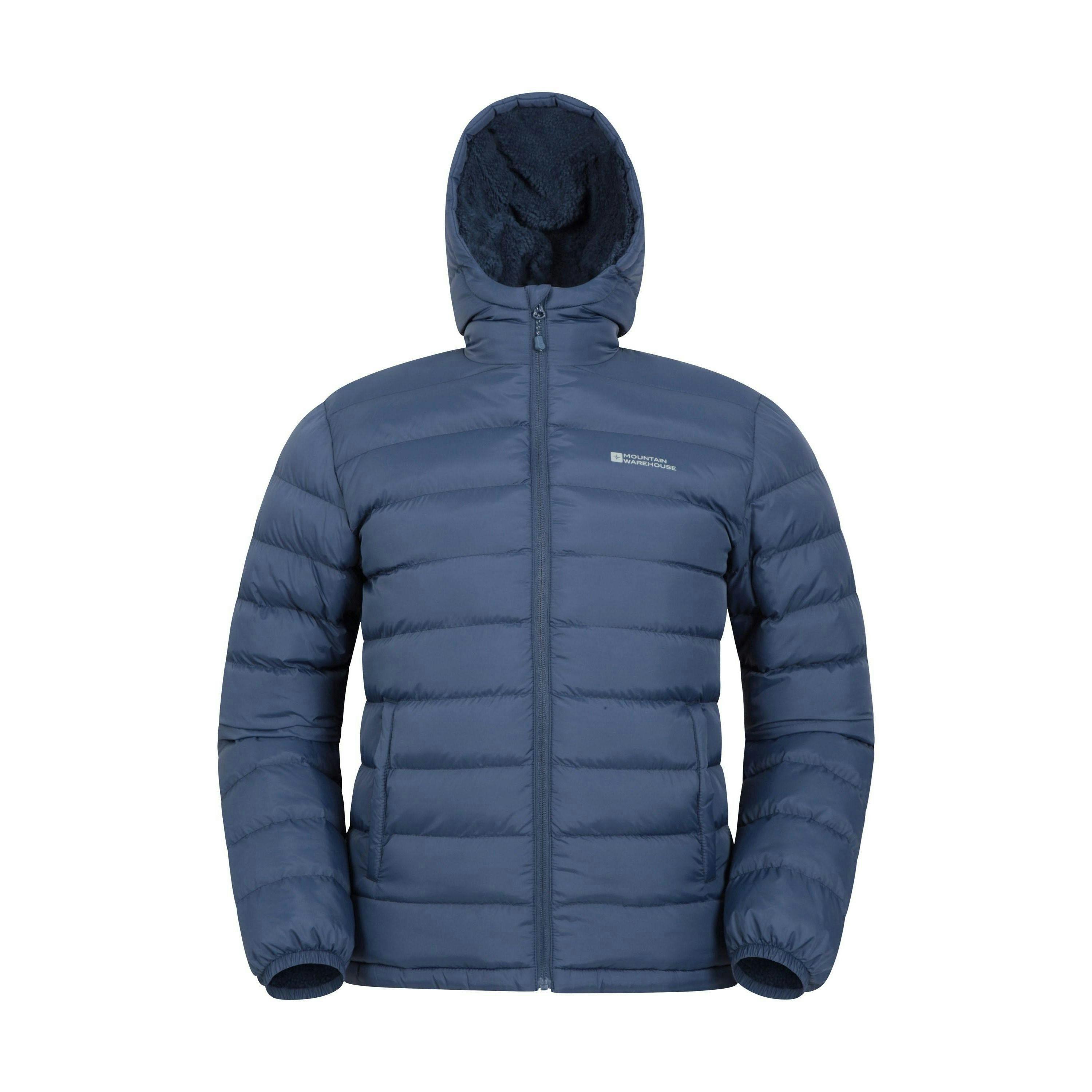 Mountain Warehouse Mens Seasons Faux Fur Lined Padded Jacket , view 1 of 4