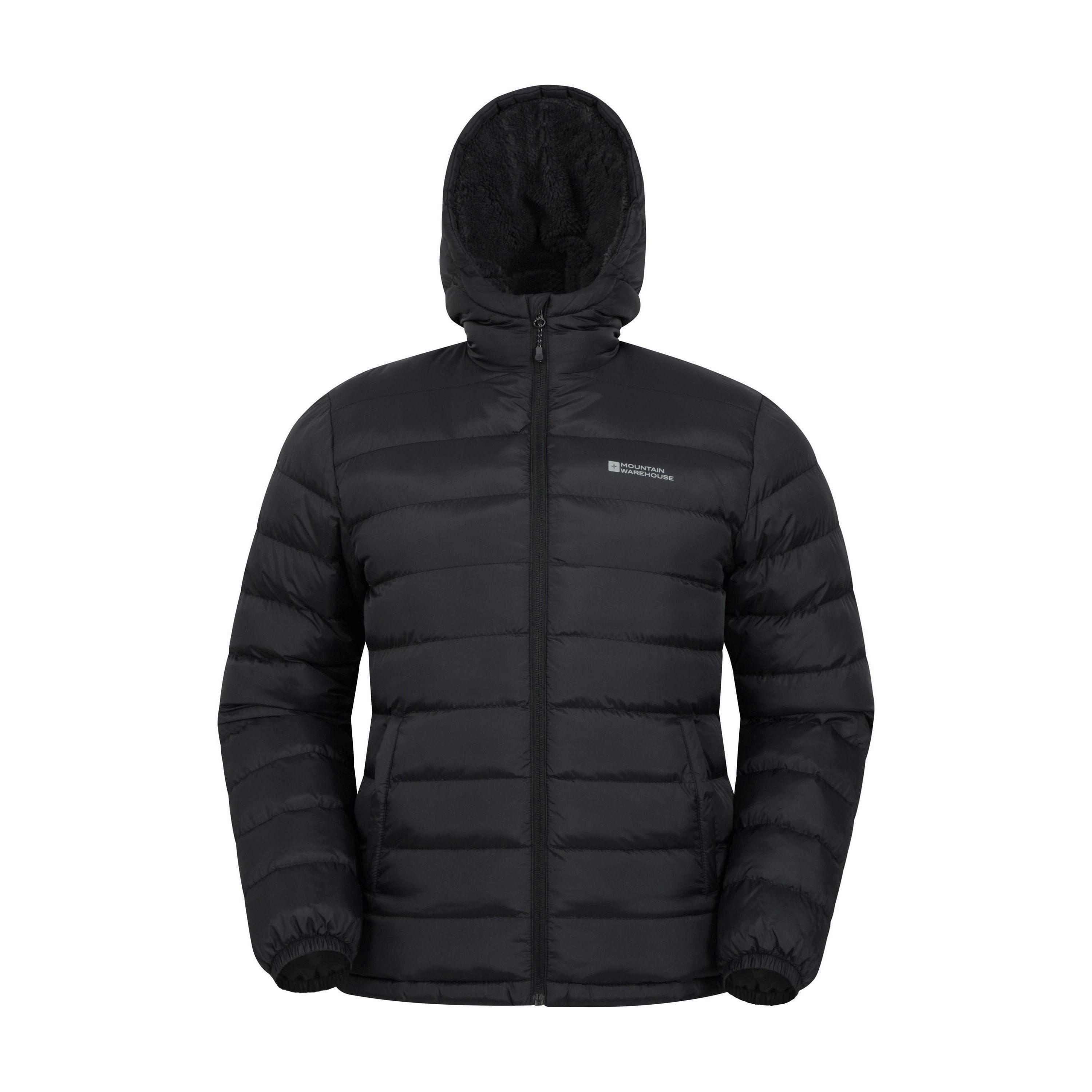 Mountain Warehouse Mens Seasons Faux Fur Lined Padded Jacket , view 1 of 4