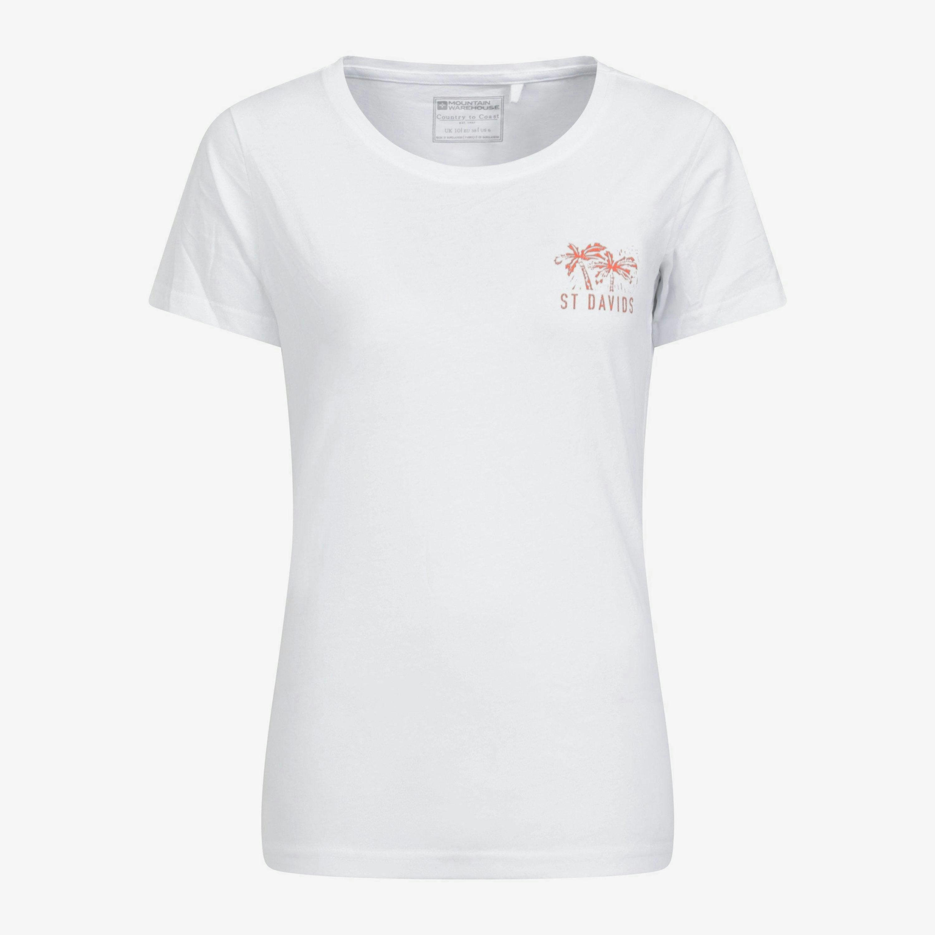 Mountain Warehouse Womens/Ladies St Davids Printed Organic T-Shirt , view 1 of 2