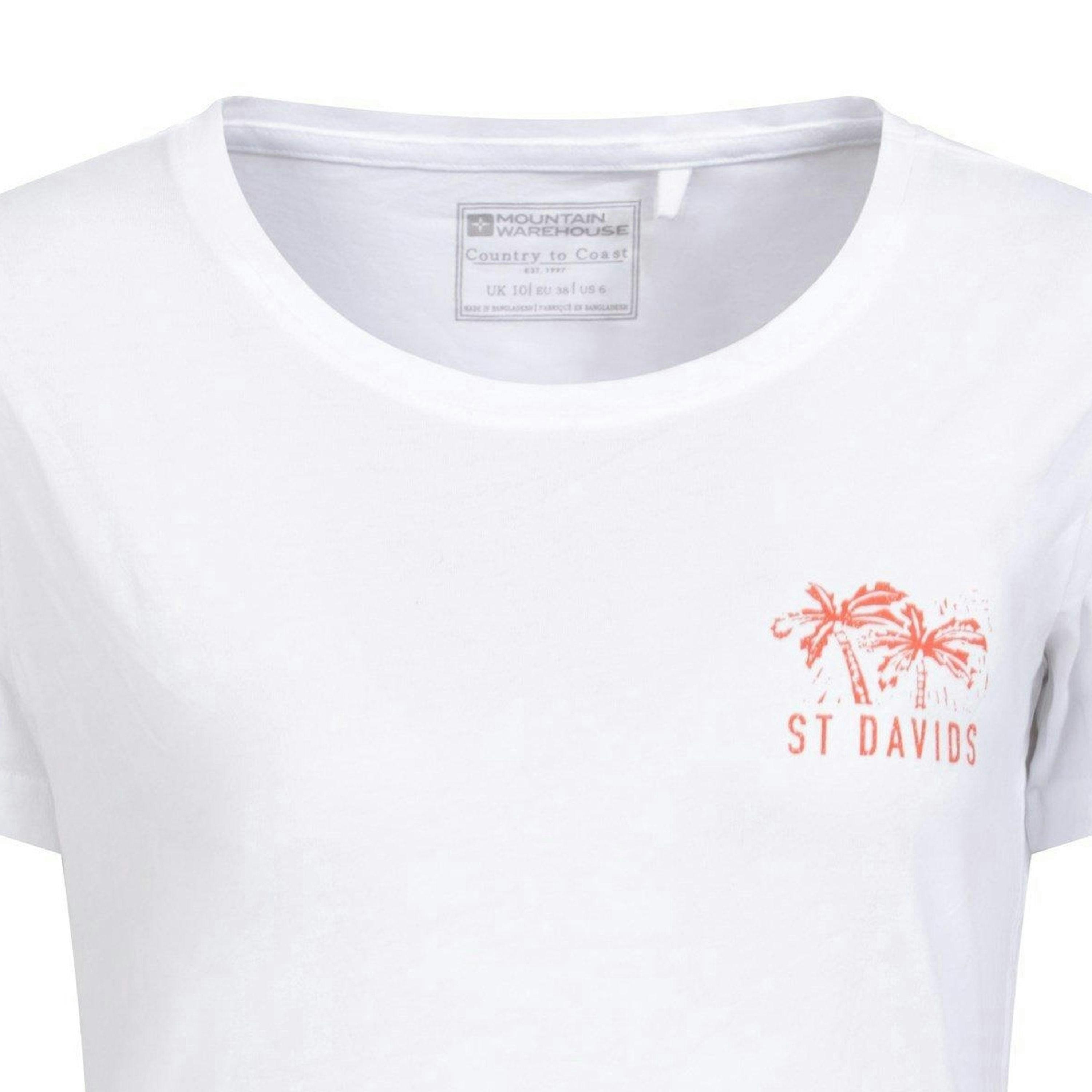 Mountain Warehouse Womens/Ladies St Davids Printed Organic T-Shirt , view 1 of 2