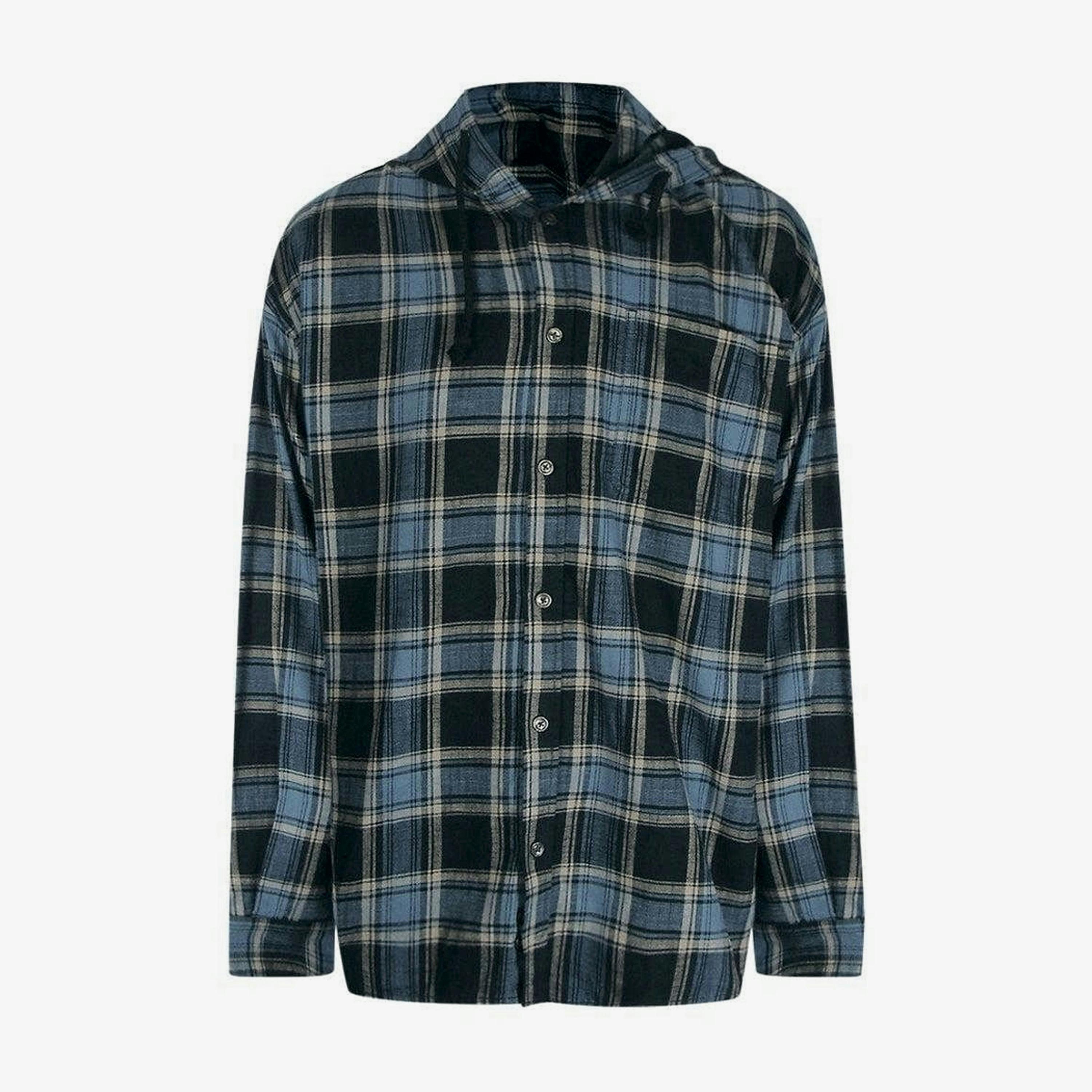 Diesel Mens Checkered Hooded Shirt , view 1 of 1
