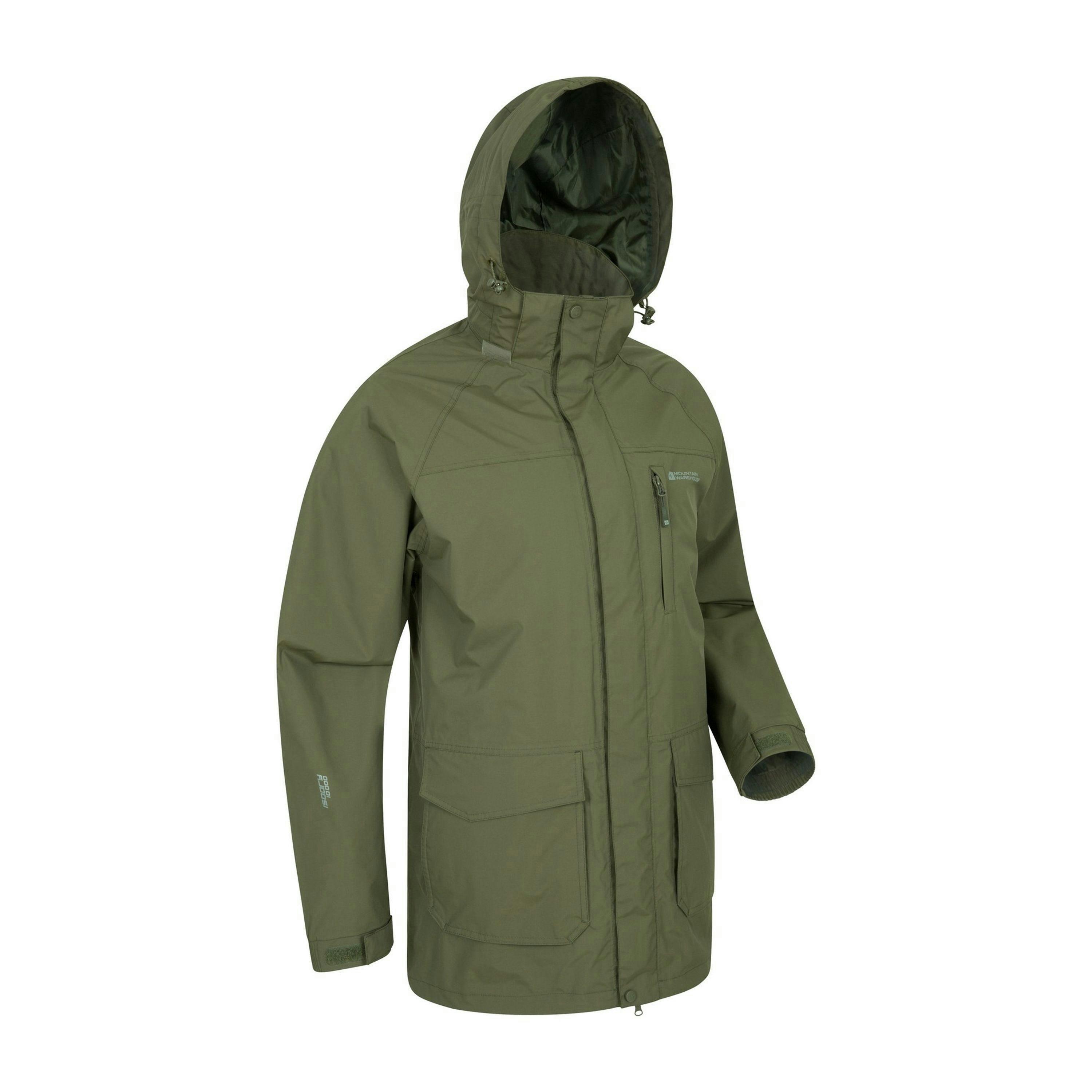 Mountain Warehouse Mens Glacier II Long Waterproof Jacket , view 3 of 5