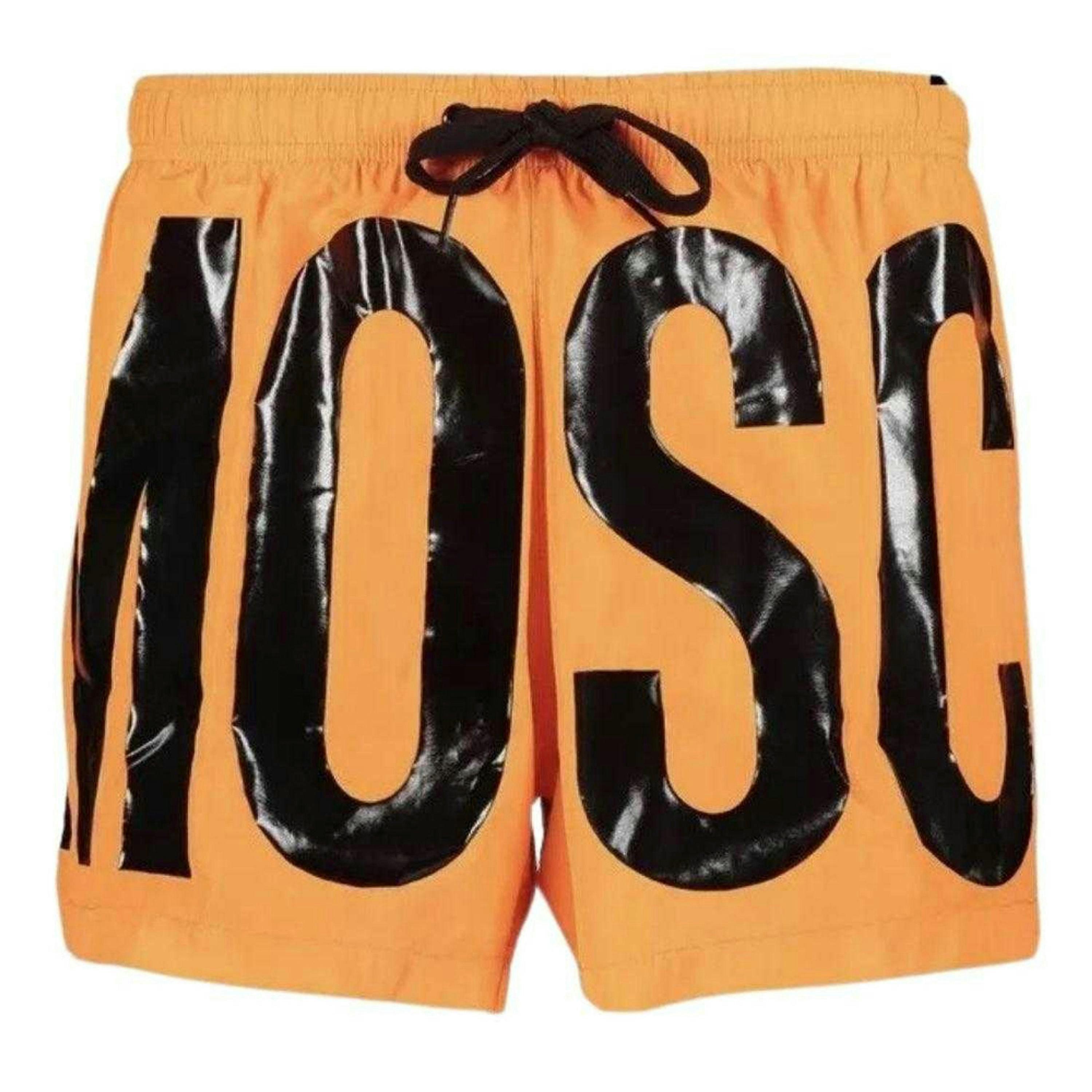 Moschino Mens Logo Polyester Swim Shorts , view 1 of 3
