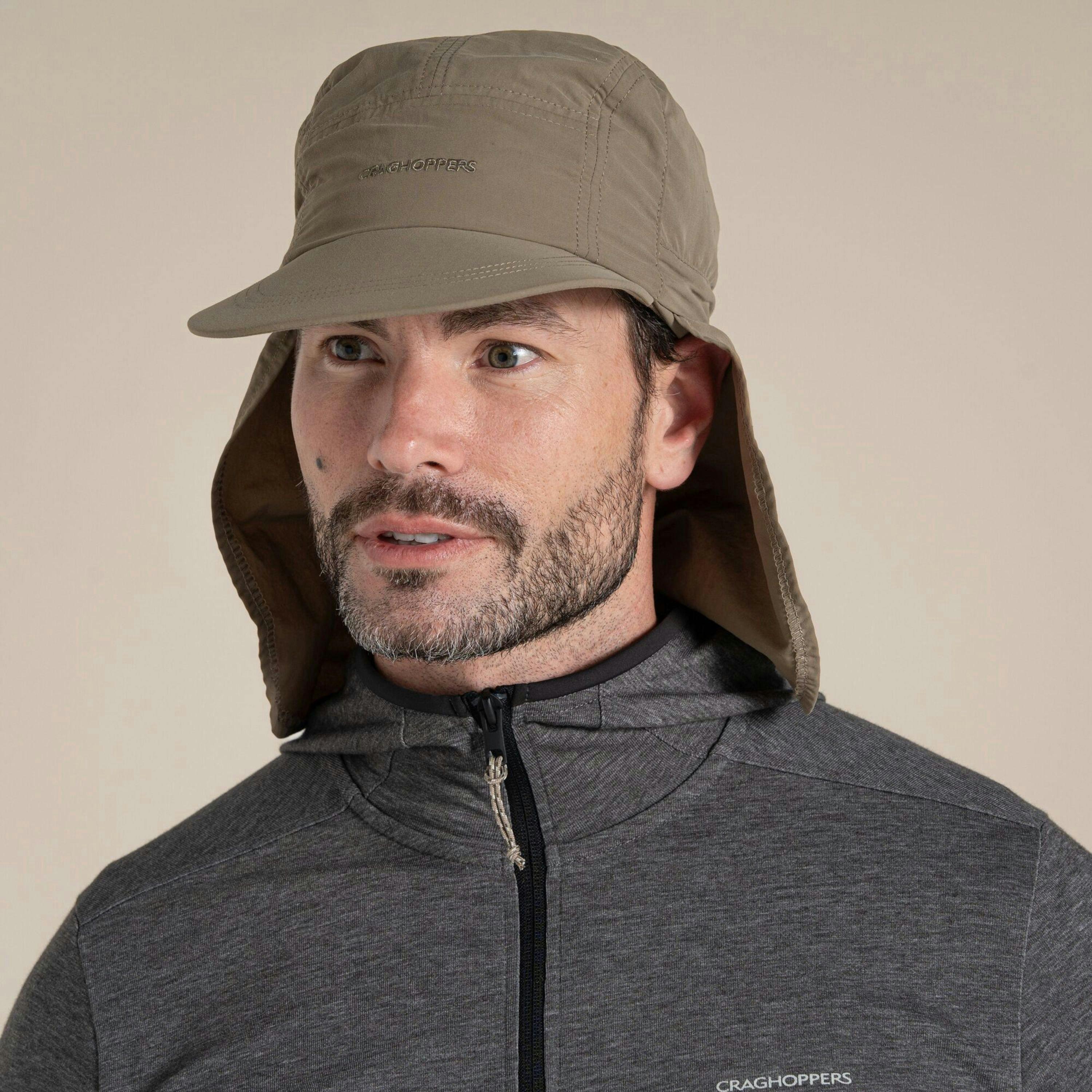 Craghoppers Mens NosiLife III Logo Desert Hat , view 4 of 6