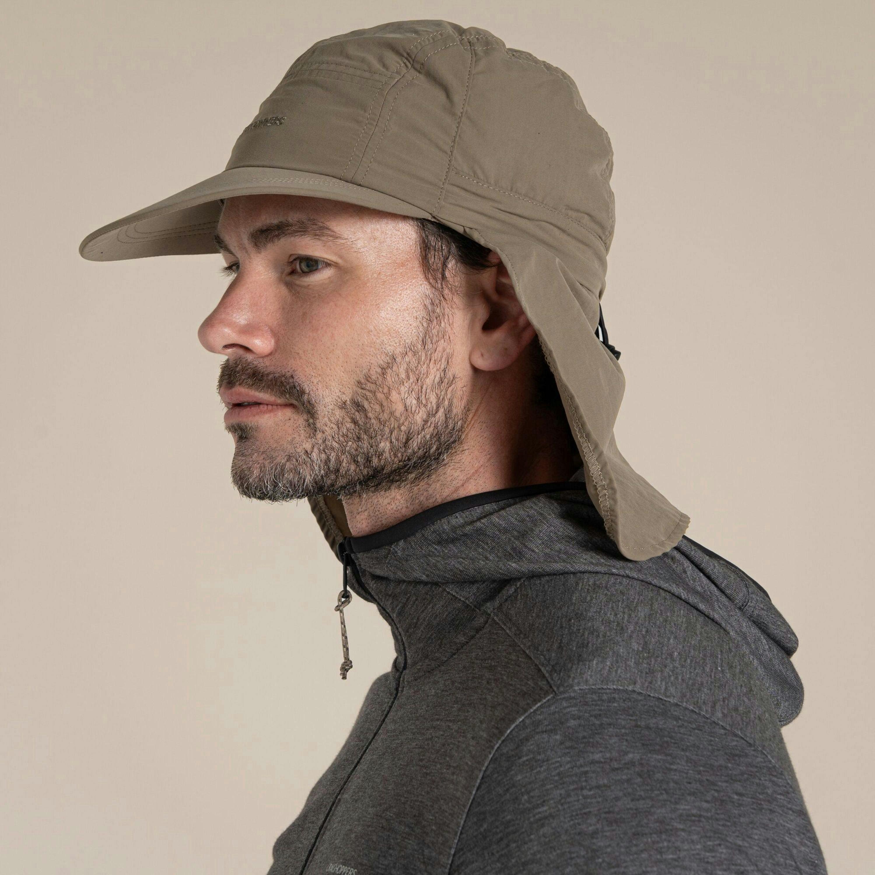 Craghoppers Mens NosiLife III Logo Desert Hat , view 5 of 6