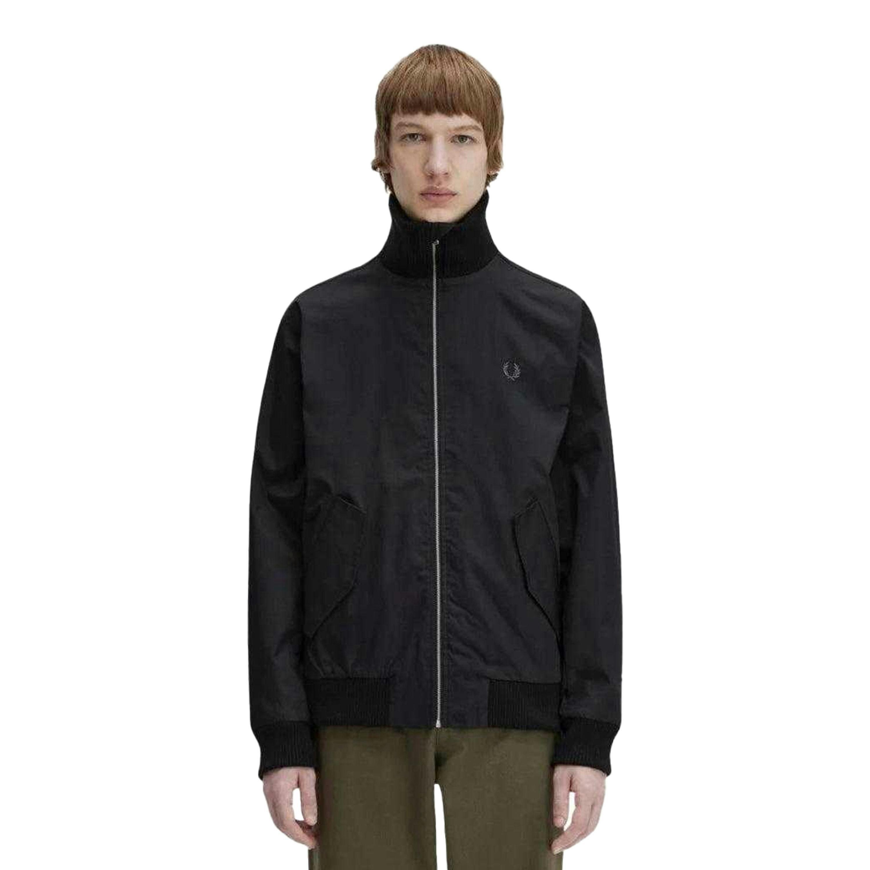 Fred Perry Mens Ribbed Tennis Bomber Jacket , view 3 of 3