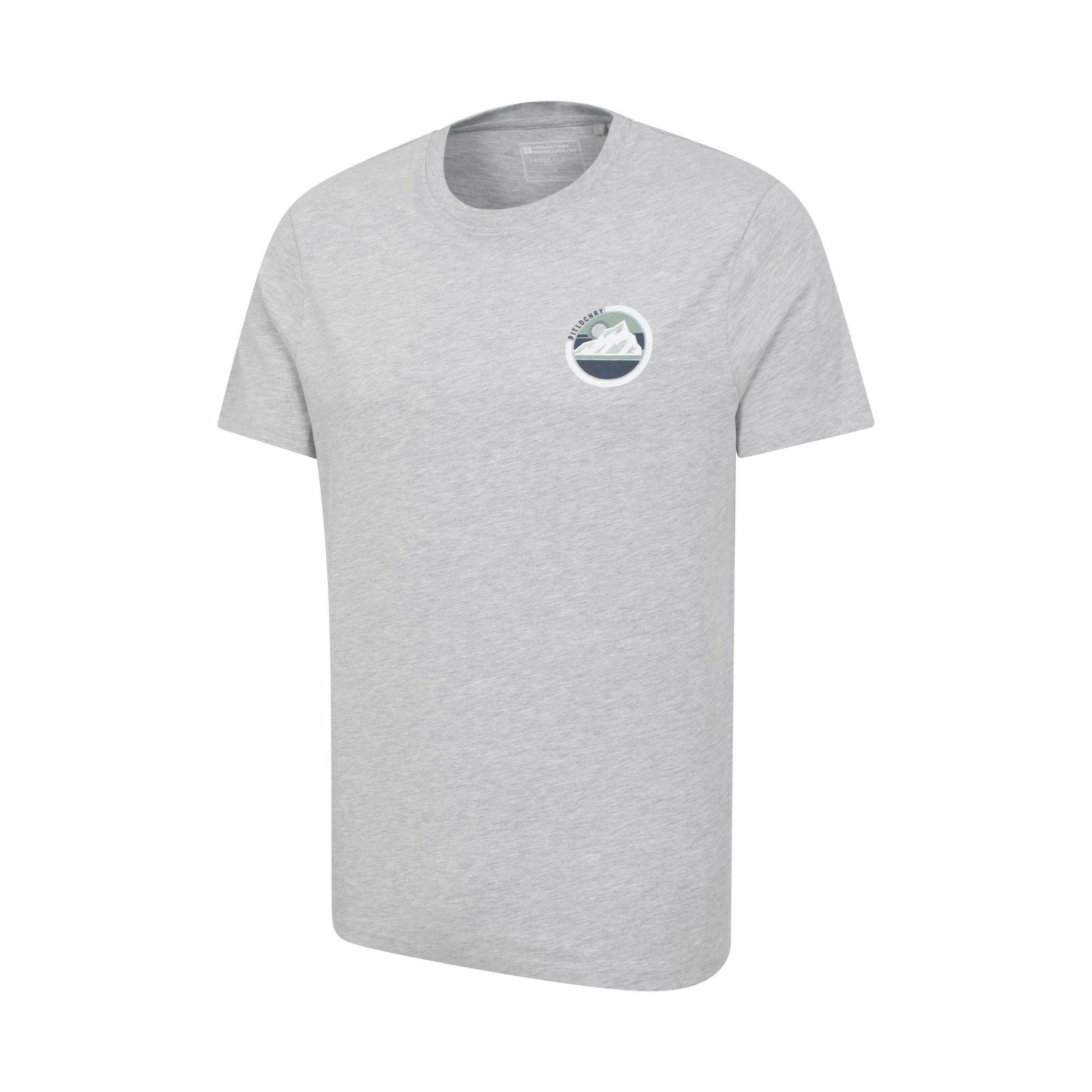 Mountain Warehouse Mens Pitolchry Mountain Cotton T-Shirt , view 3 of 4