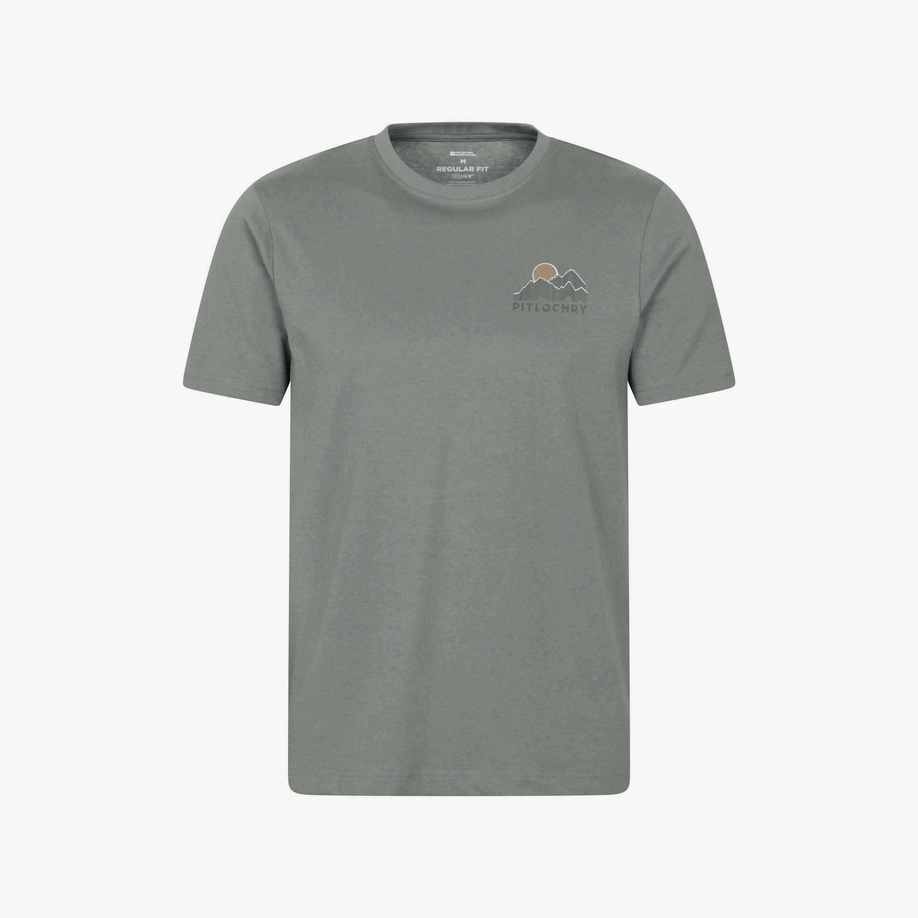 Mountain Warehouse Mens Pitolchry Mountain Cotton T-Shirt , view 1 of 1