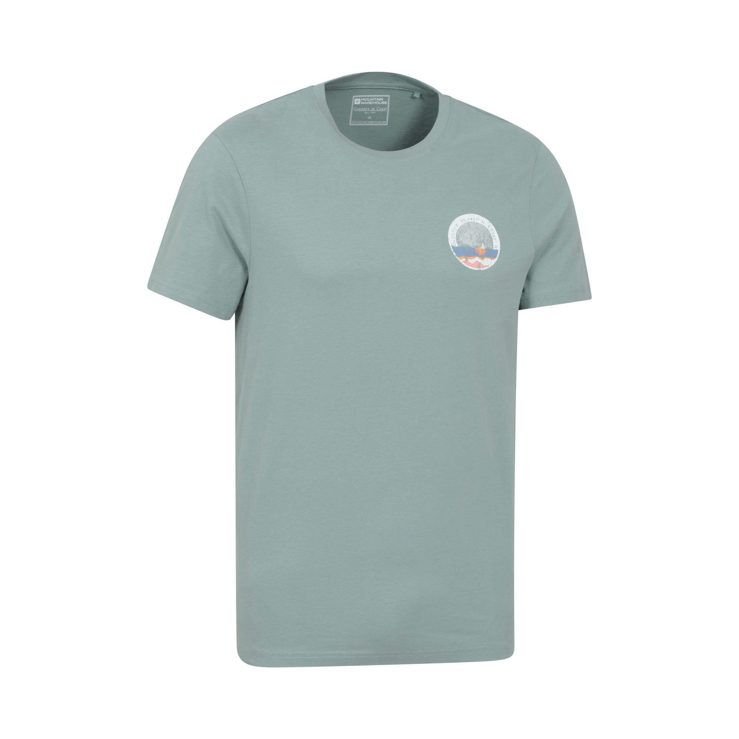 Mountain Warehouse Mens Padstow Printed Organic T-Shirt , view 4 of 4