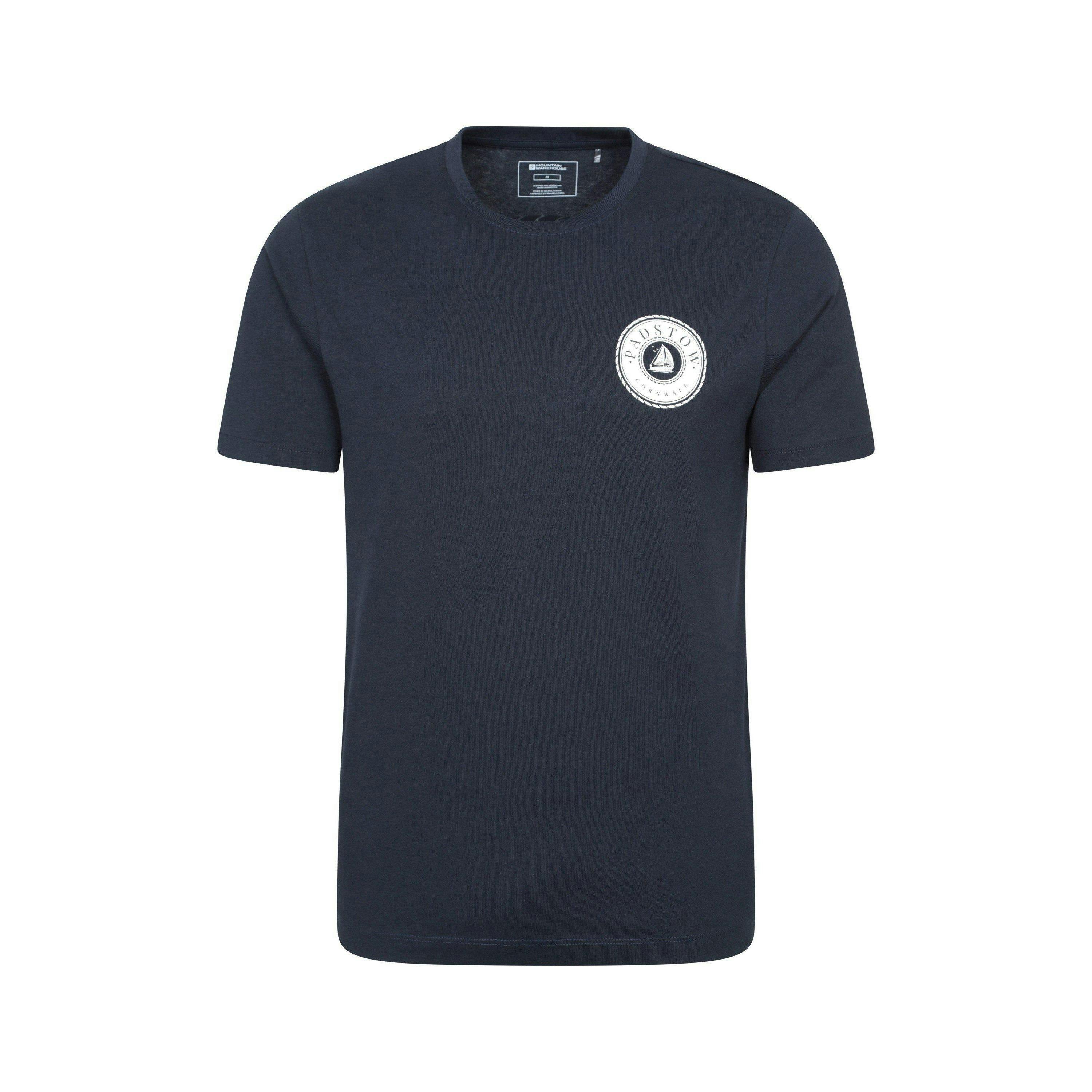 Mountain Warehouse Mens Padstow Printed Organic T-Shirt , view 1 of 1