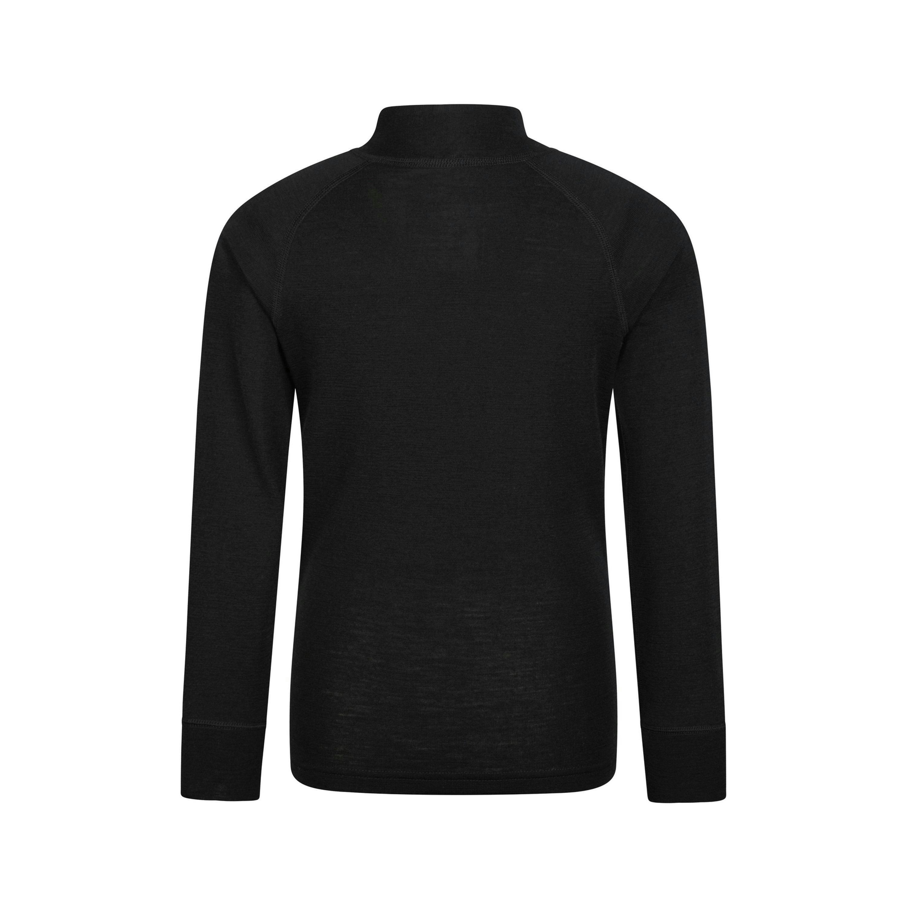 Mountain Warehouse Childrens/Kids Merino Blend Half Zip Base Layer Top , view 2 of 4