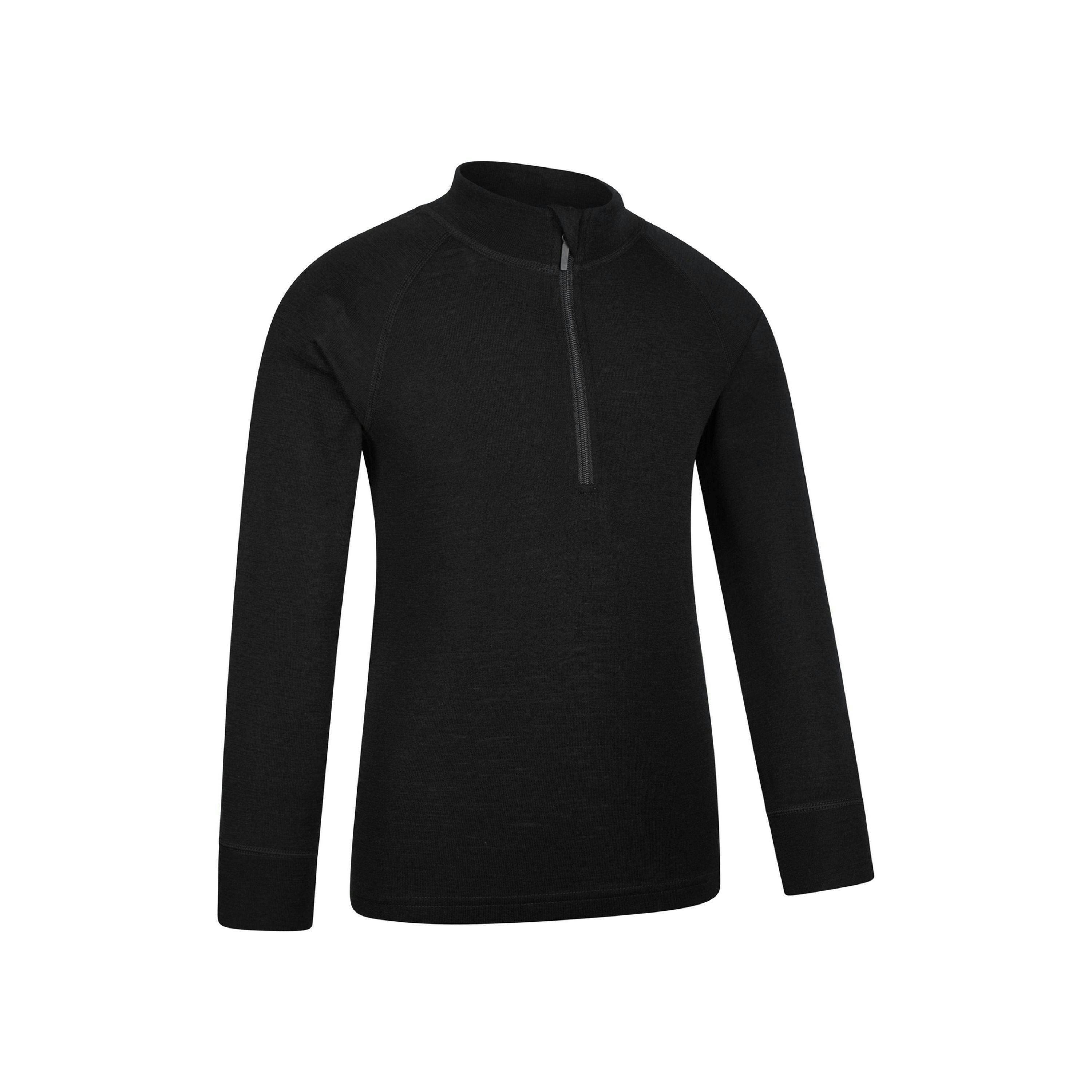 Mountain Warehouse Childrens/Kids Merino Blend Half Zip Base Layer Top , view 4 of 4