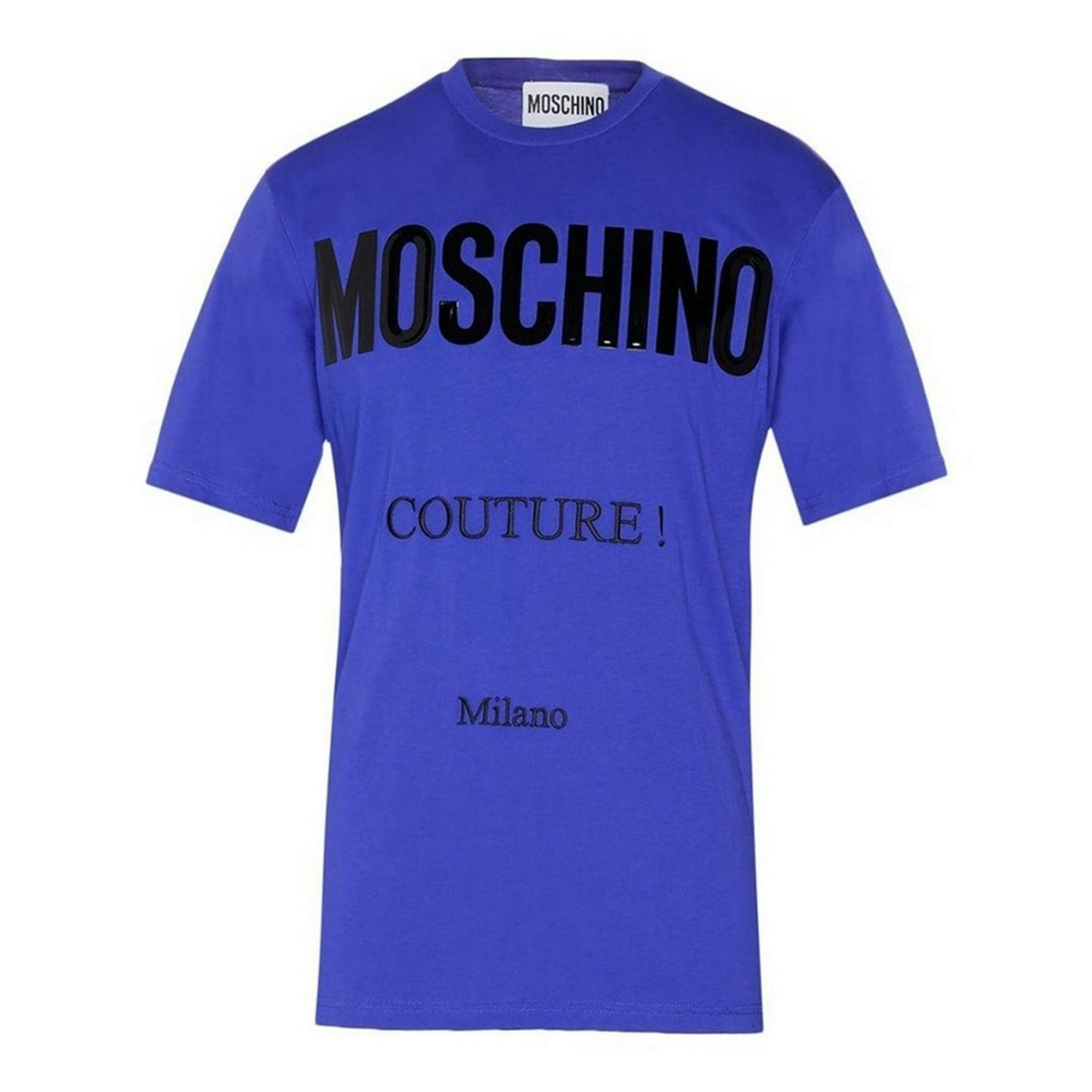 Moschino Mens Couture Gloss Logo T-Shirt , view 1 of 3