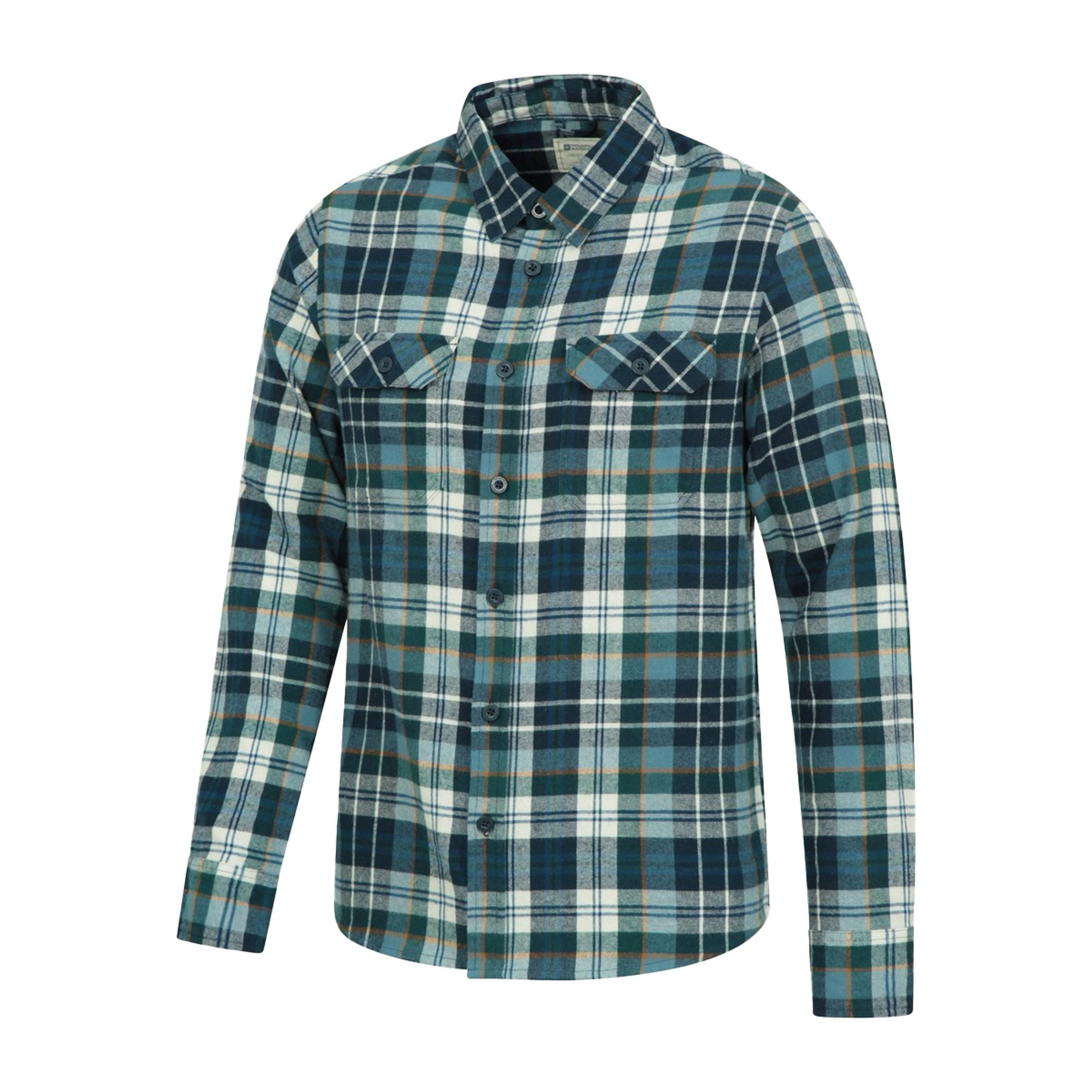 Mountain Warehouse Mens Trace Flannel Shirt (Pack Of 2) , view 4 of 5