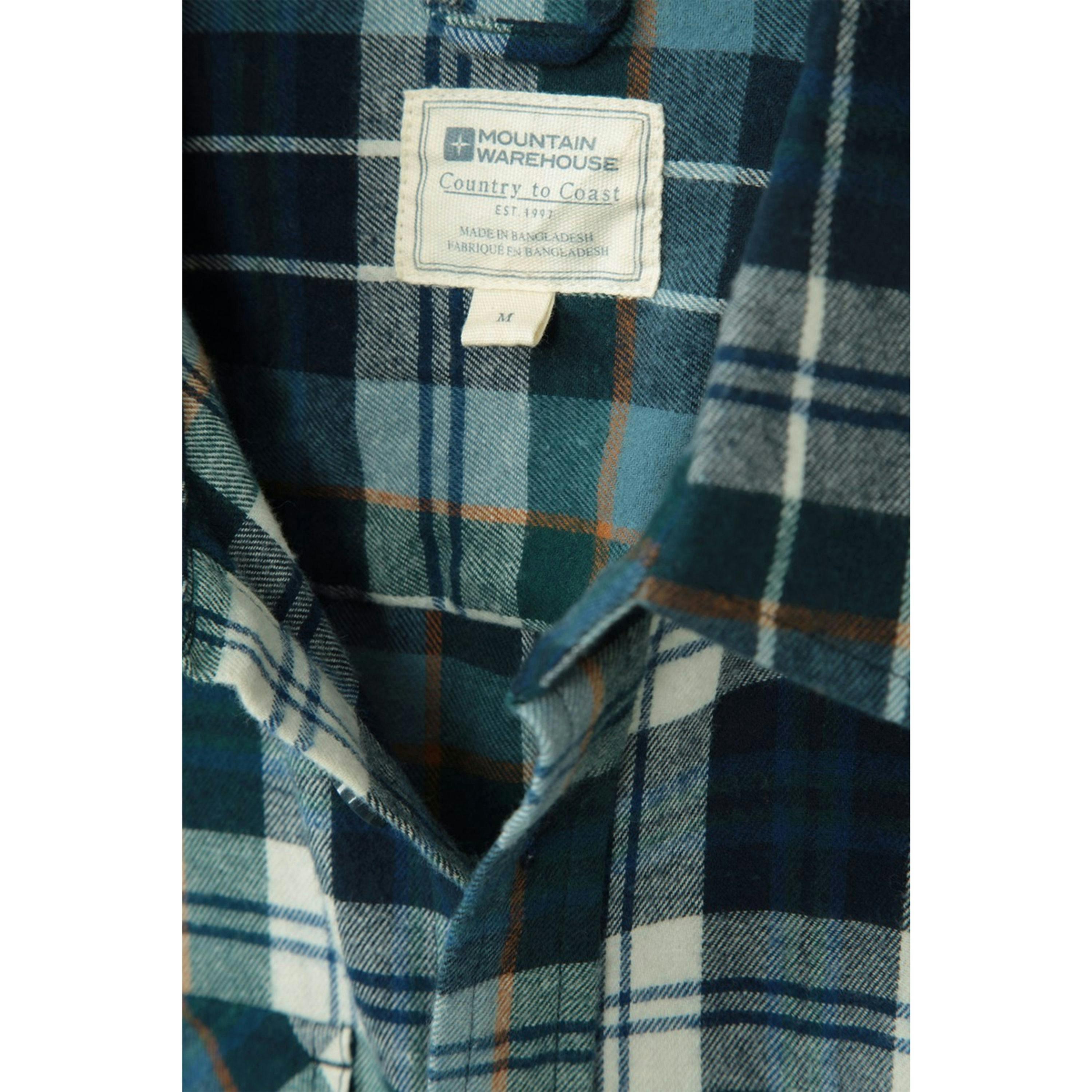 Mountain Warehouse Mens Trace Flannel Shirt (Pack Of 2) , view 5 of 5