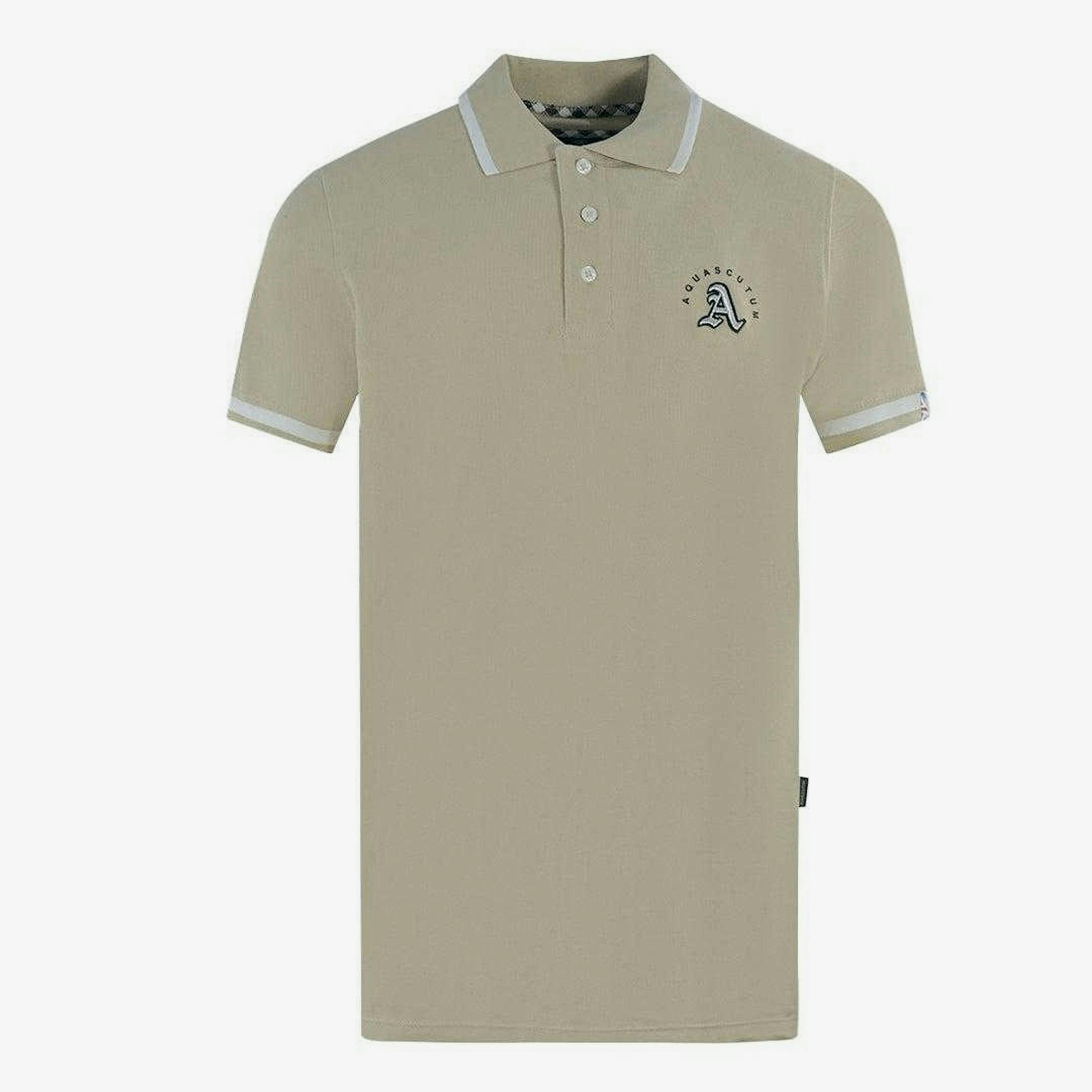 Aquascutum Unisex Adult Embossed Tipped Polo Shirt , view 1 of 1