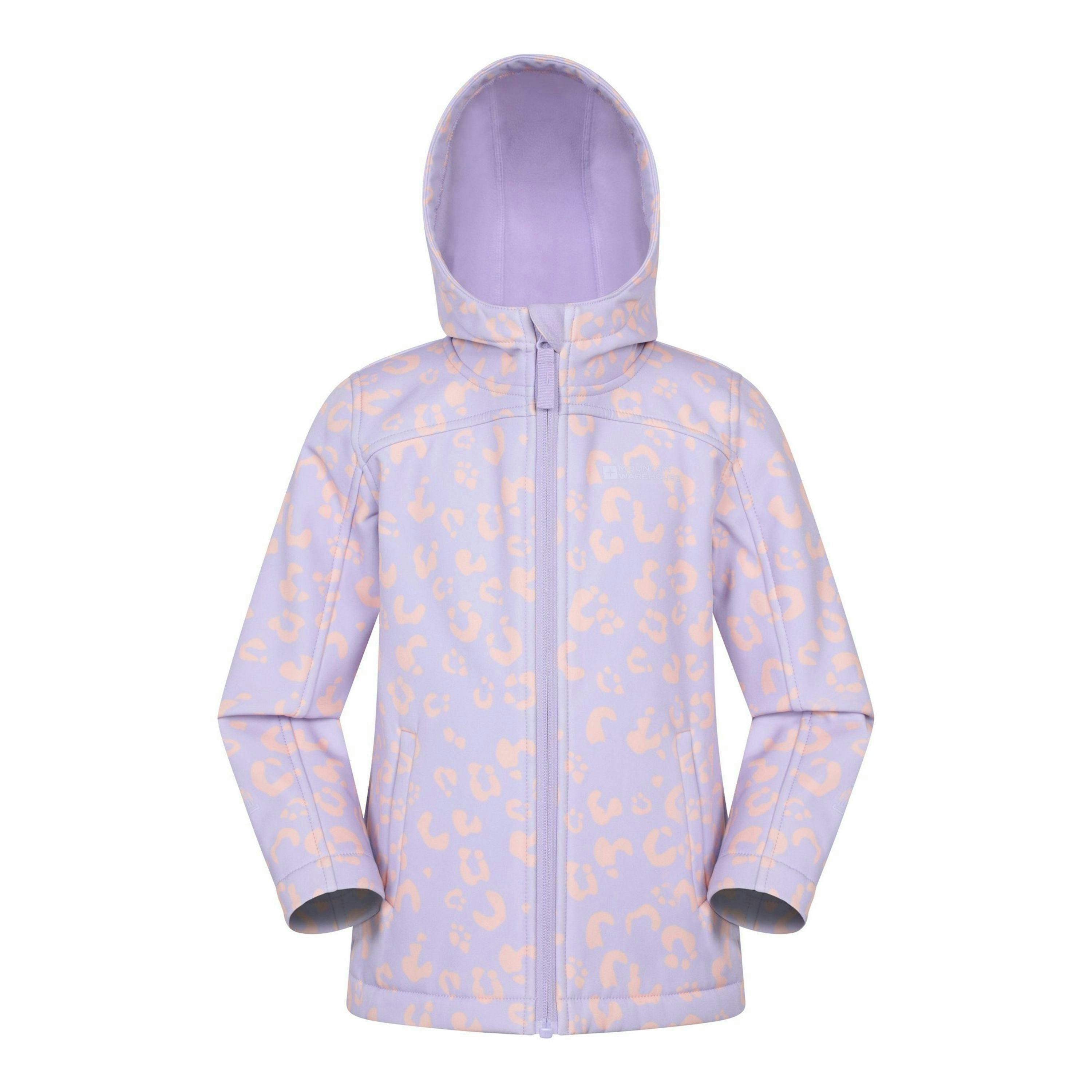 Mountain Warehouse Childrens/Kids Exodus Printed Water Resistant Soft Shell Jacket , view 1 of 4