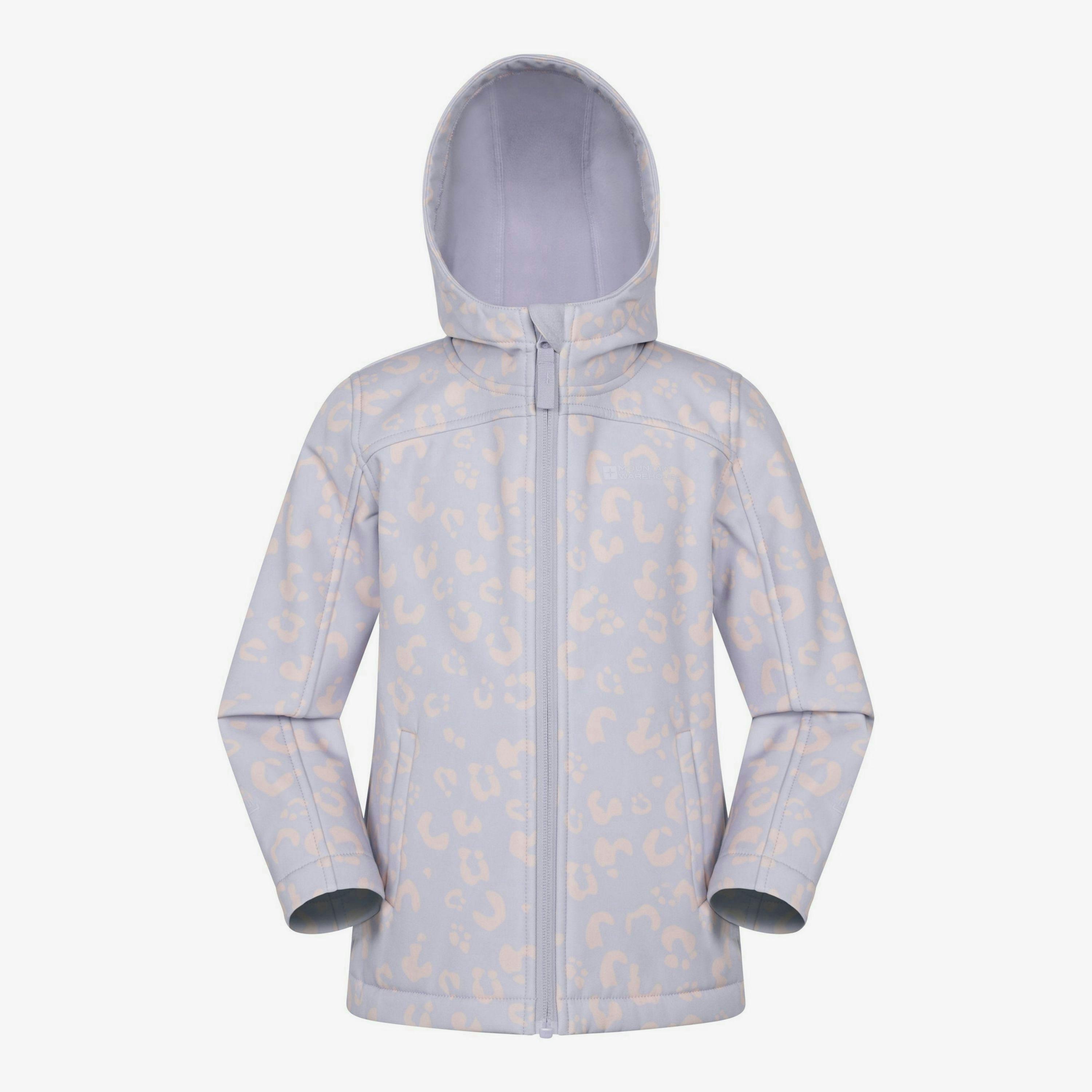 Mountain Warehouse Childrens/Kids Exodus Printed Water Resistant Soft Shell Jacket , view 1 of 4