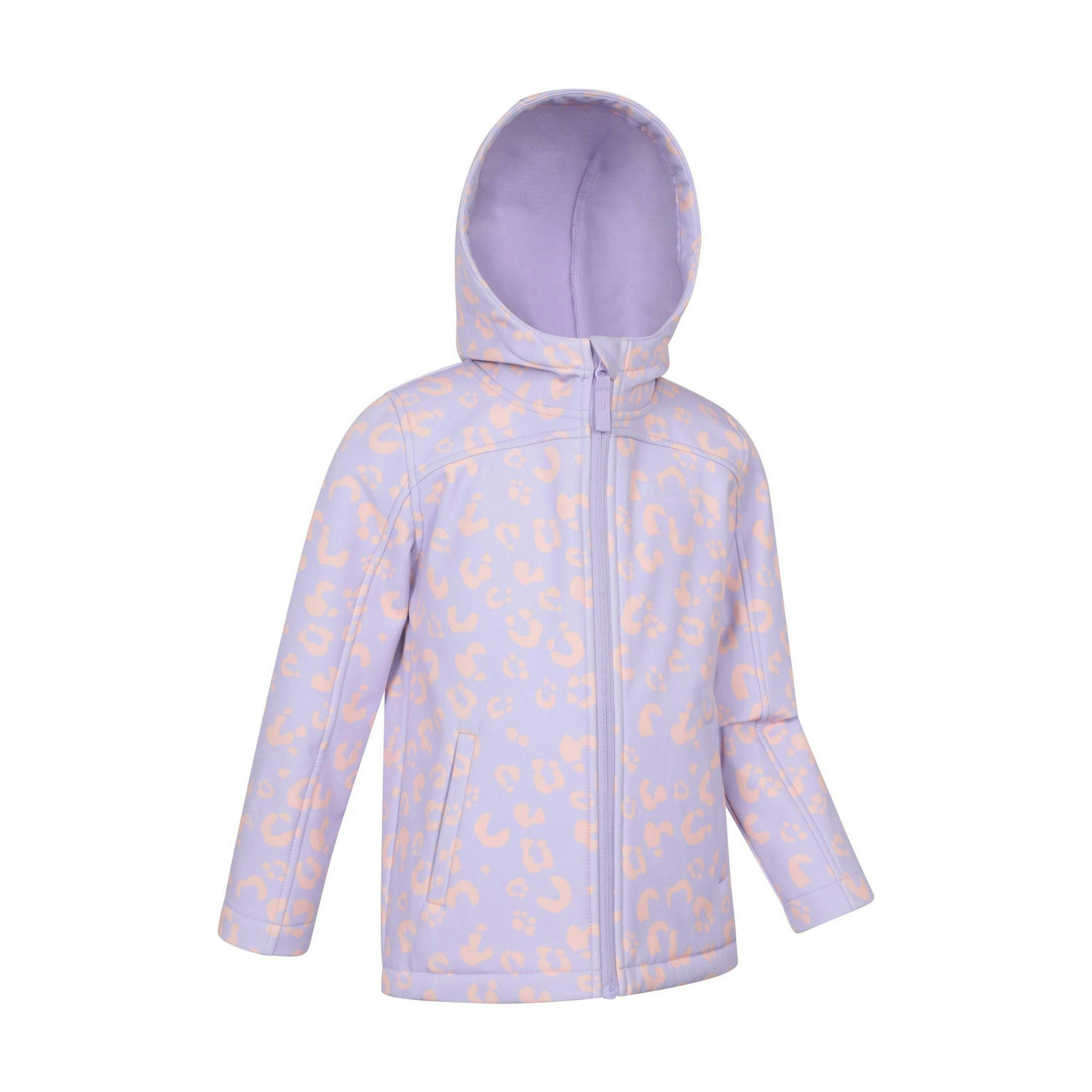Mountain Warehouse Childrens/Kids Exodus Printed Water Resistant Soft Shell Jacket , view 3 of 4